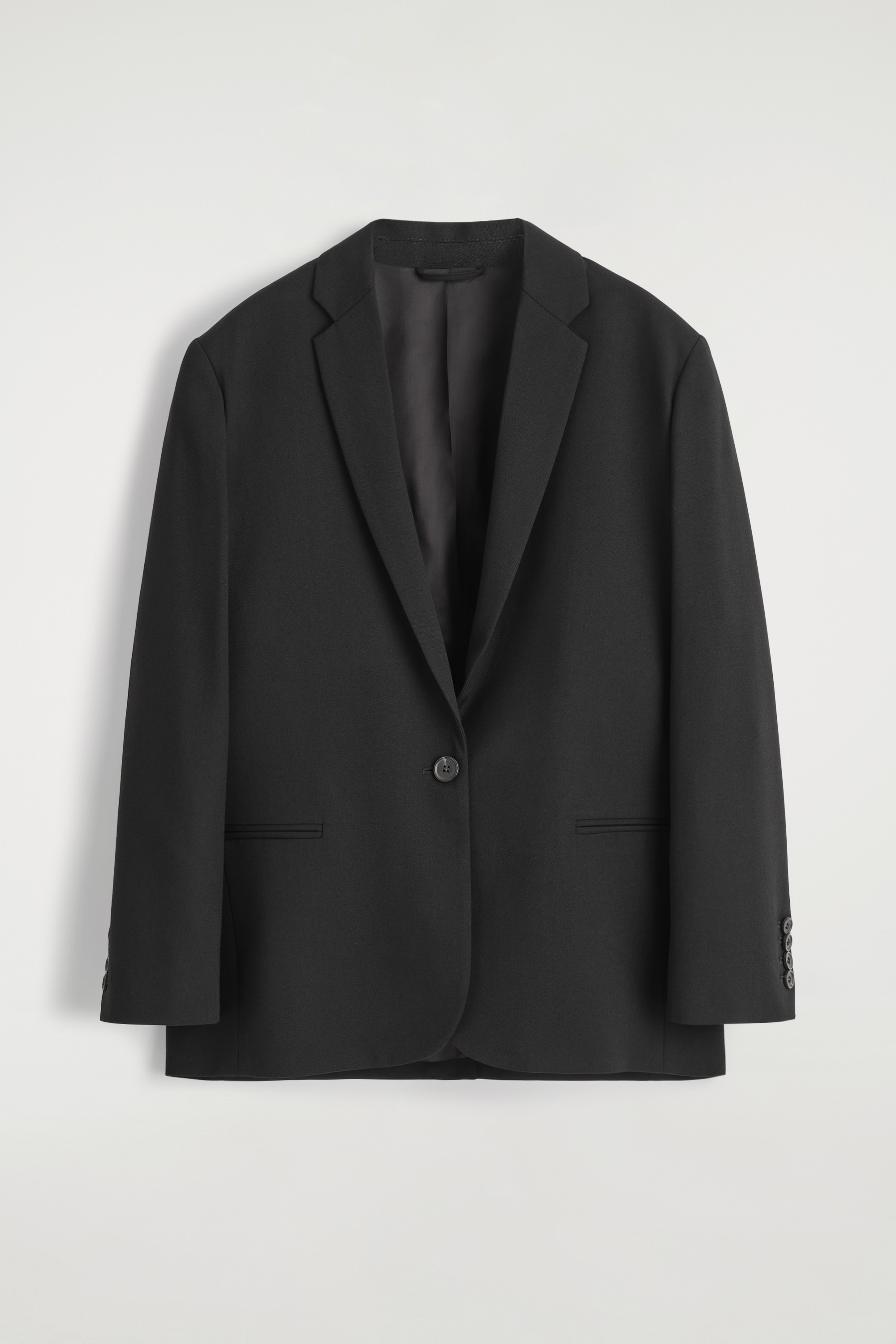 BLAZER DE MEZCLA DE LANA - NEGRO/MARRÓN
