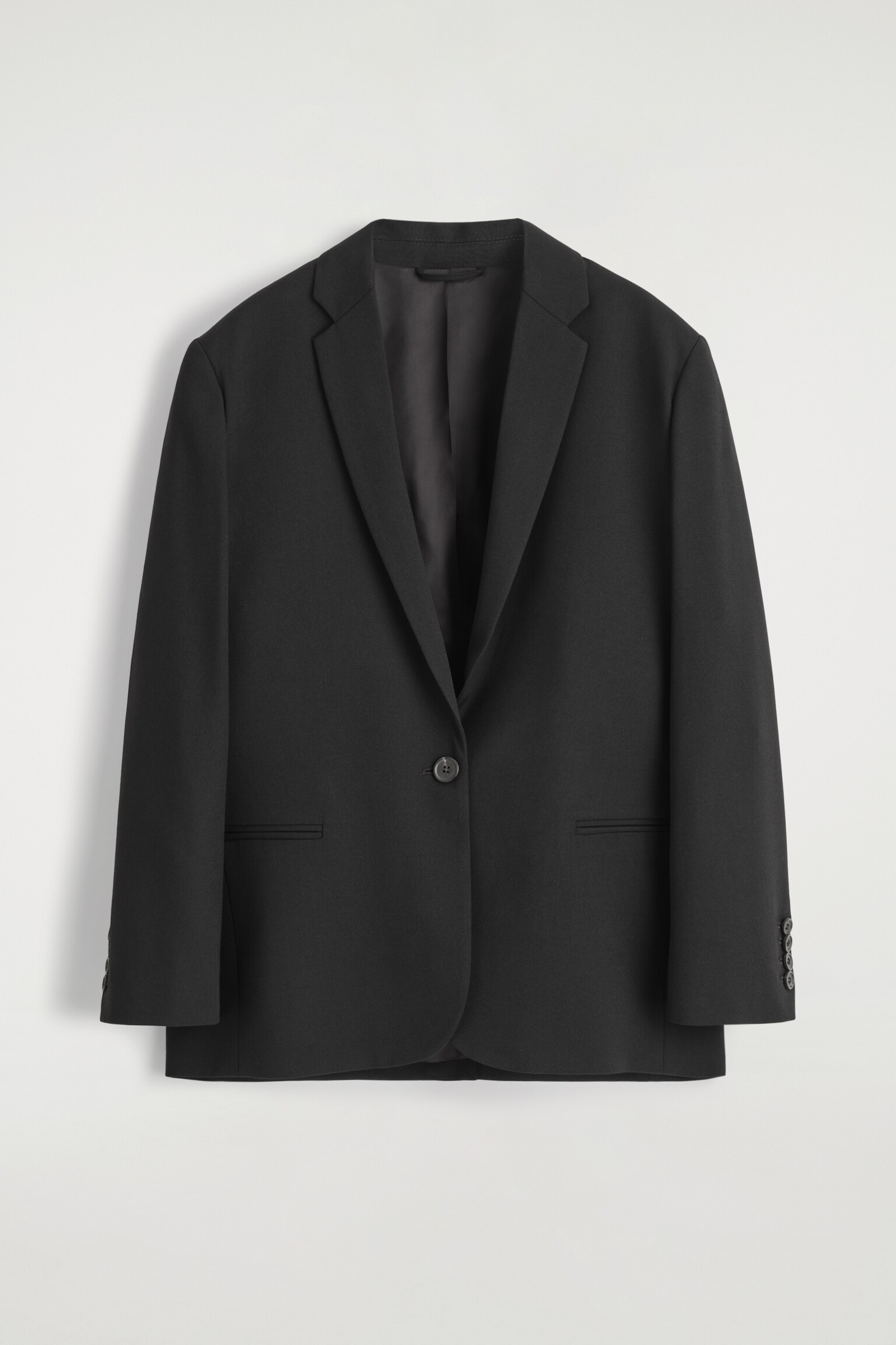 BLAZER DE MEZCLA DE LANA - NEGRO/MARRÓN - 2
