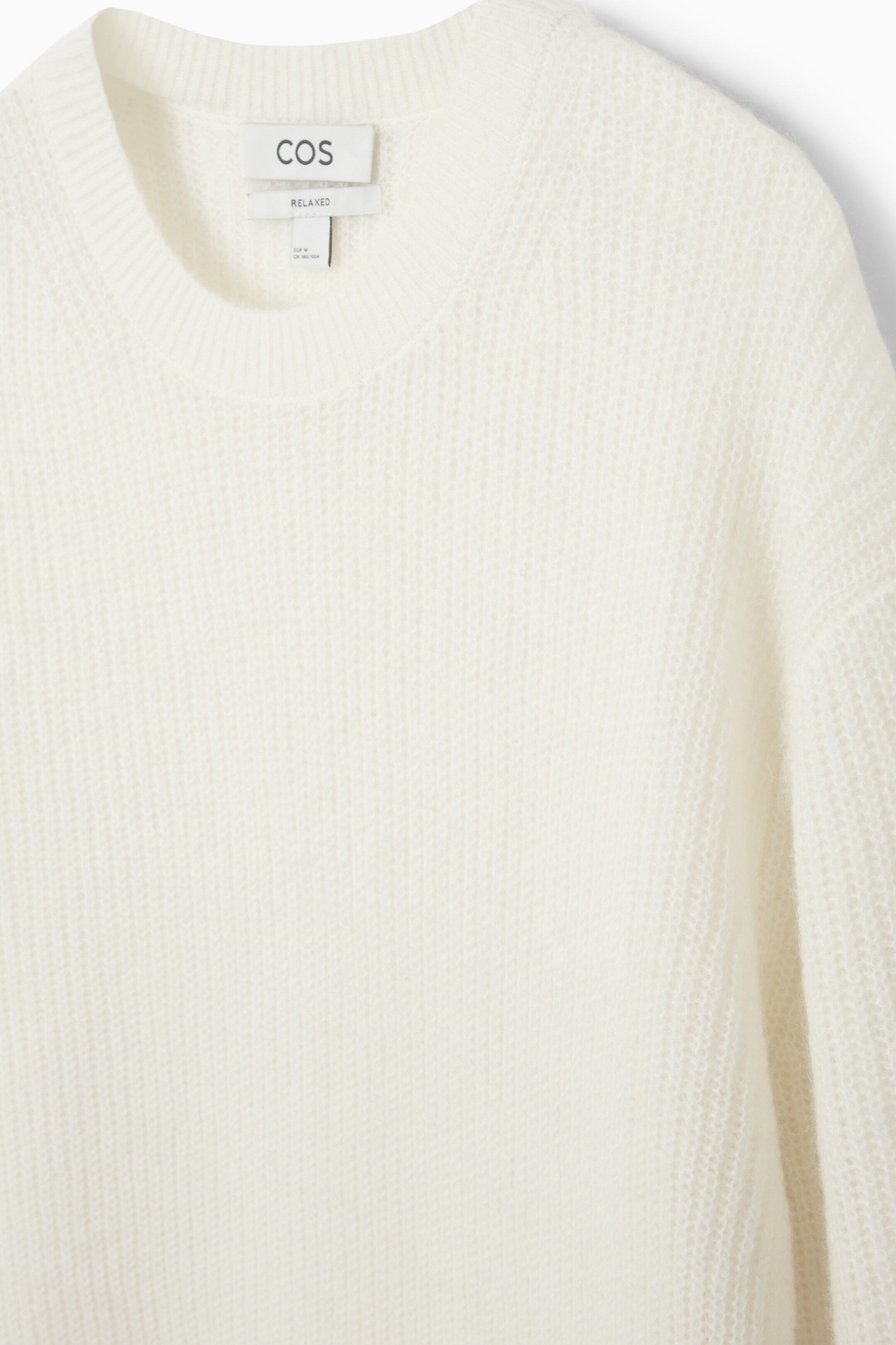 View larger image: ALPACA-BLEND CREW-NECK JUMPER - OFF-WHITE - Men | H&M GB 2