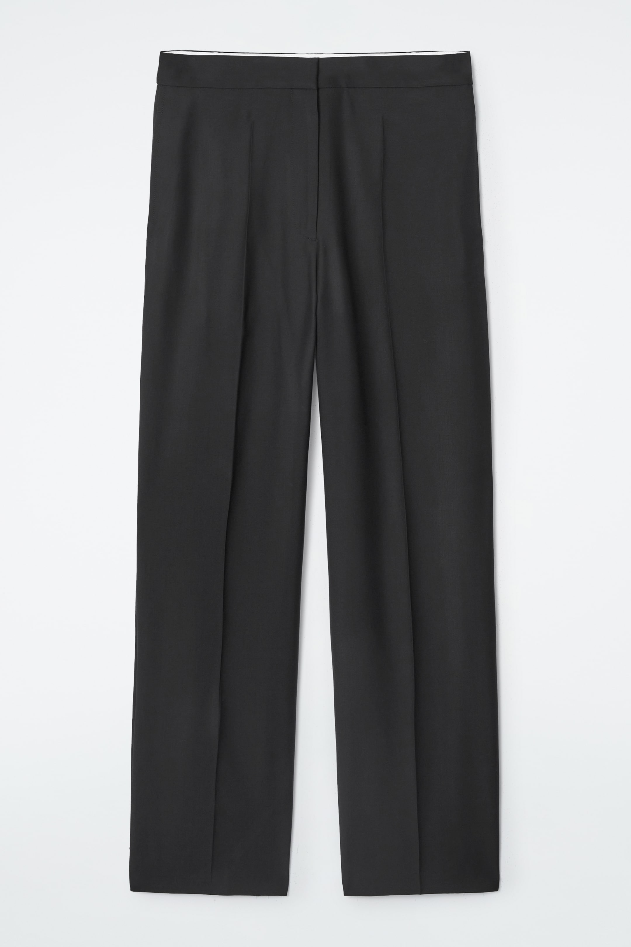 Visa större bild: BARREL-LEG BYXOR MED LEDIG PASSFORM - SVART - DAM | H&M SE 1
