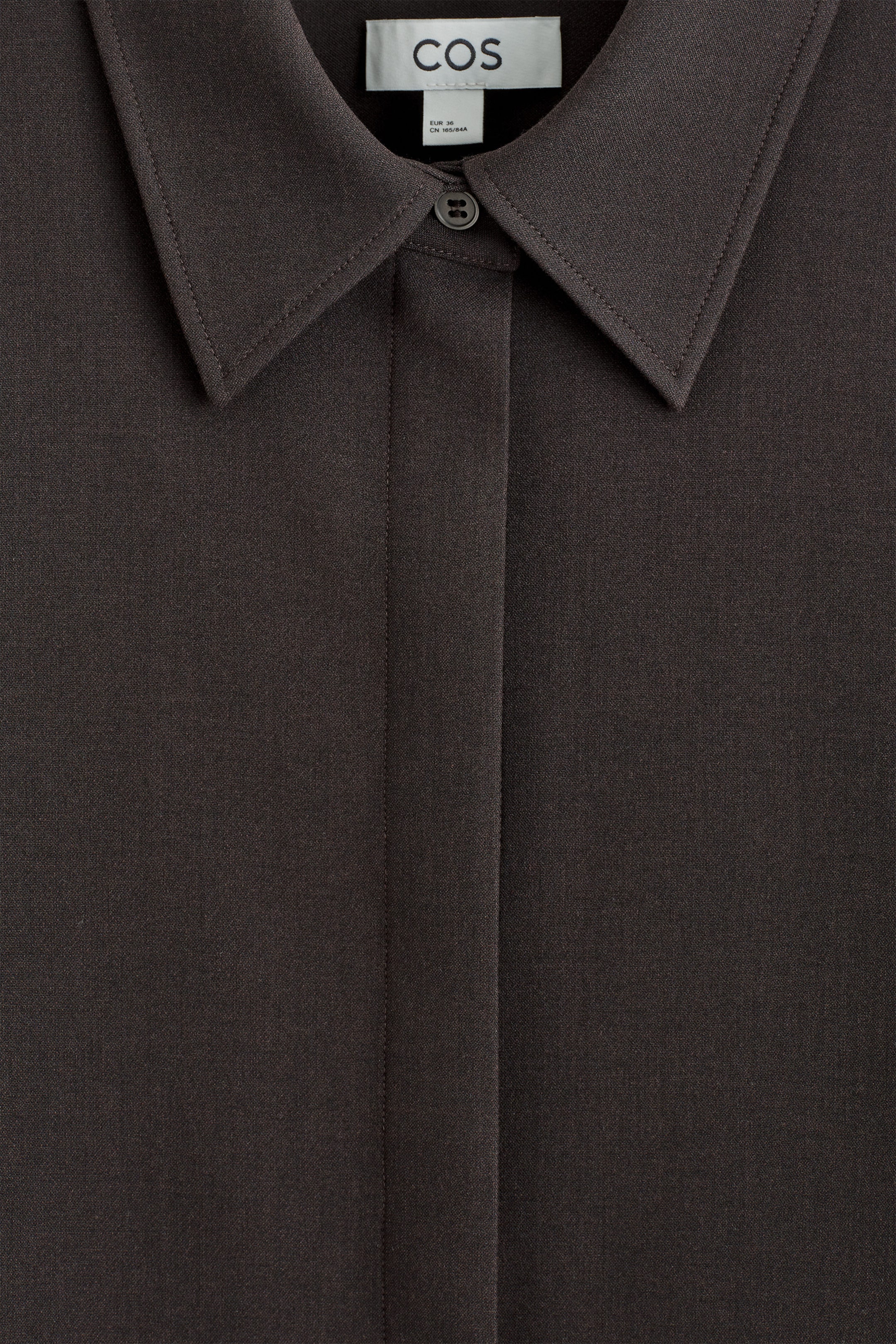 LONG-SLEEVED MINI SHIRT DRESS