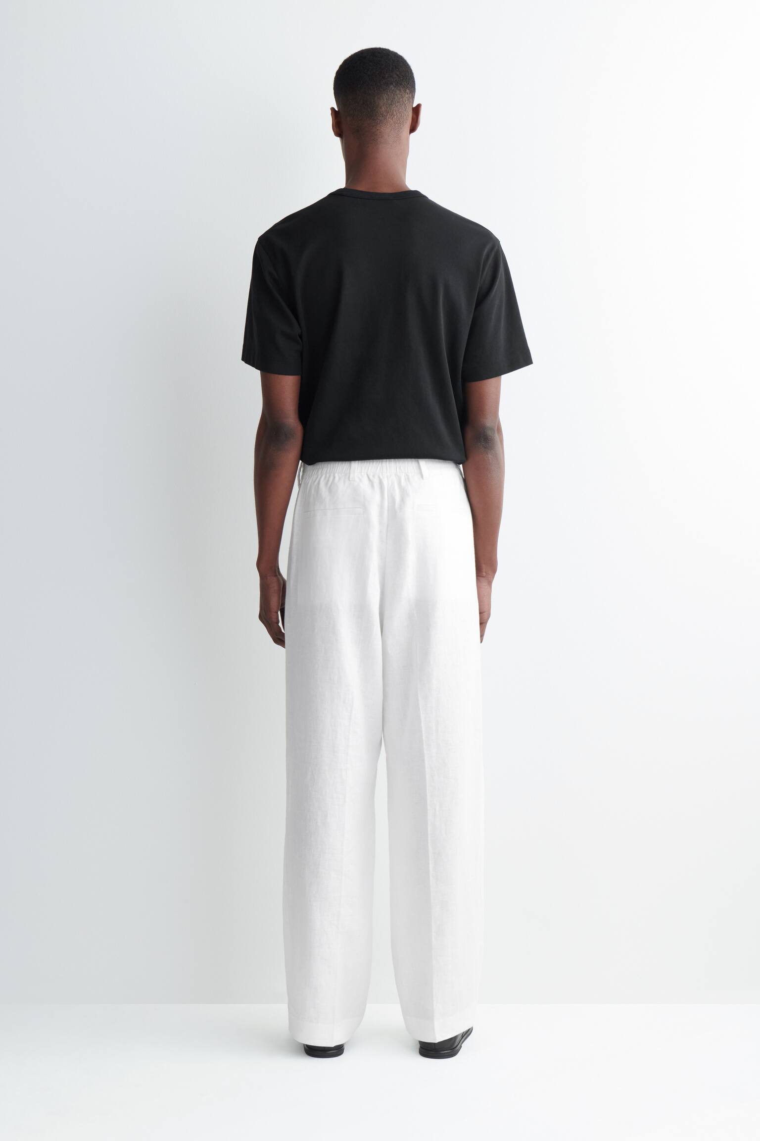 LOCKERE LEINENHOSE MIT GERADEM BEIN - 8