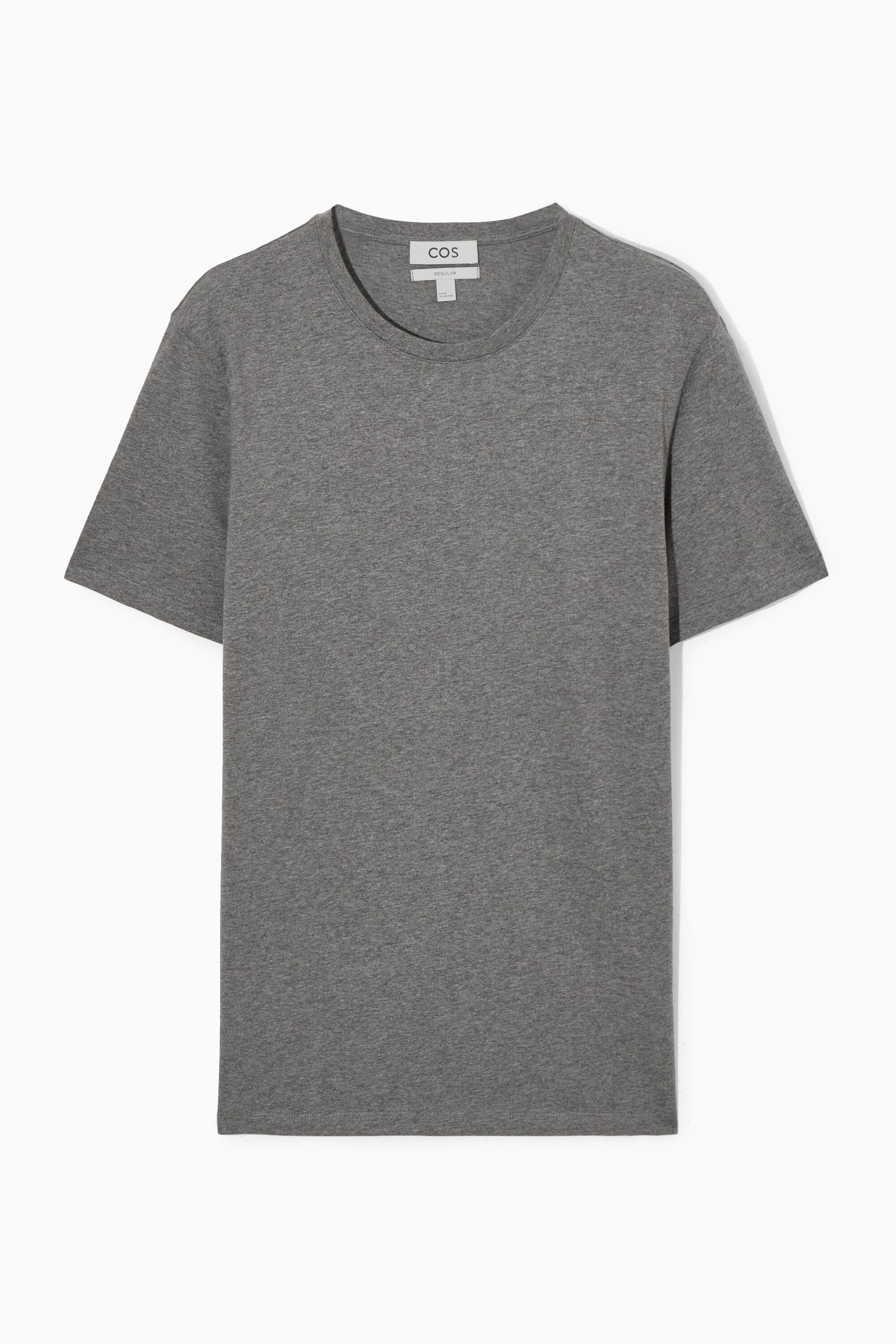 ★関税込み★ STONE  DARK GREY COTTON T-SHIRT STONEKIT T-shirt Basic grey melange | Strauss