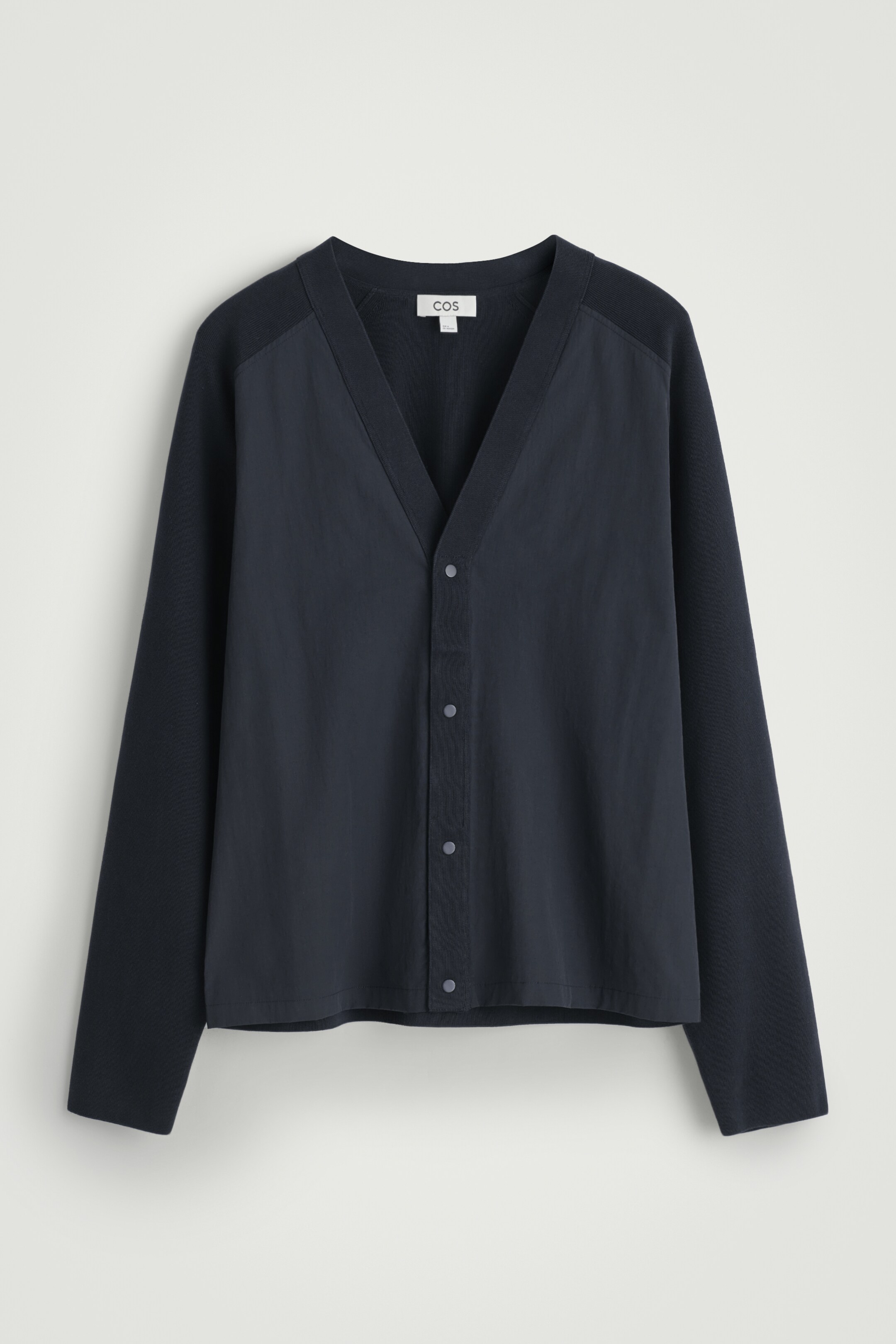 Grotere afbeelding bekijken: Gebreid vest met nylonpanelen - MARINEBLAUW - HEREN | H&M BE 6