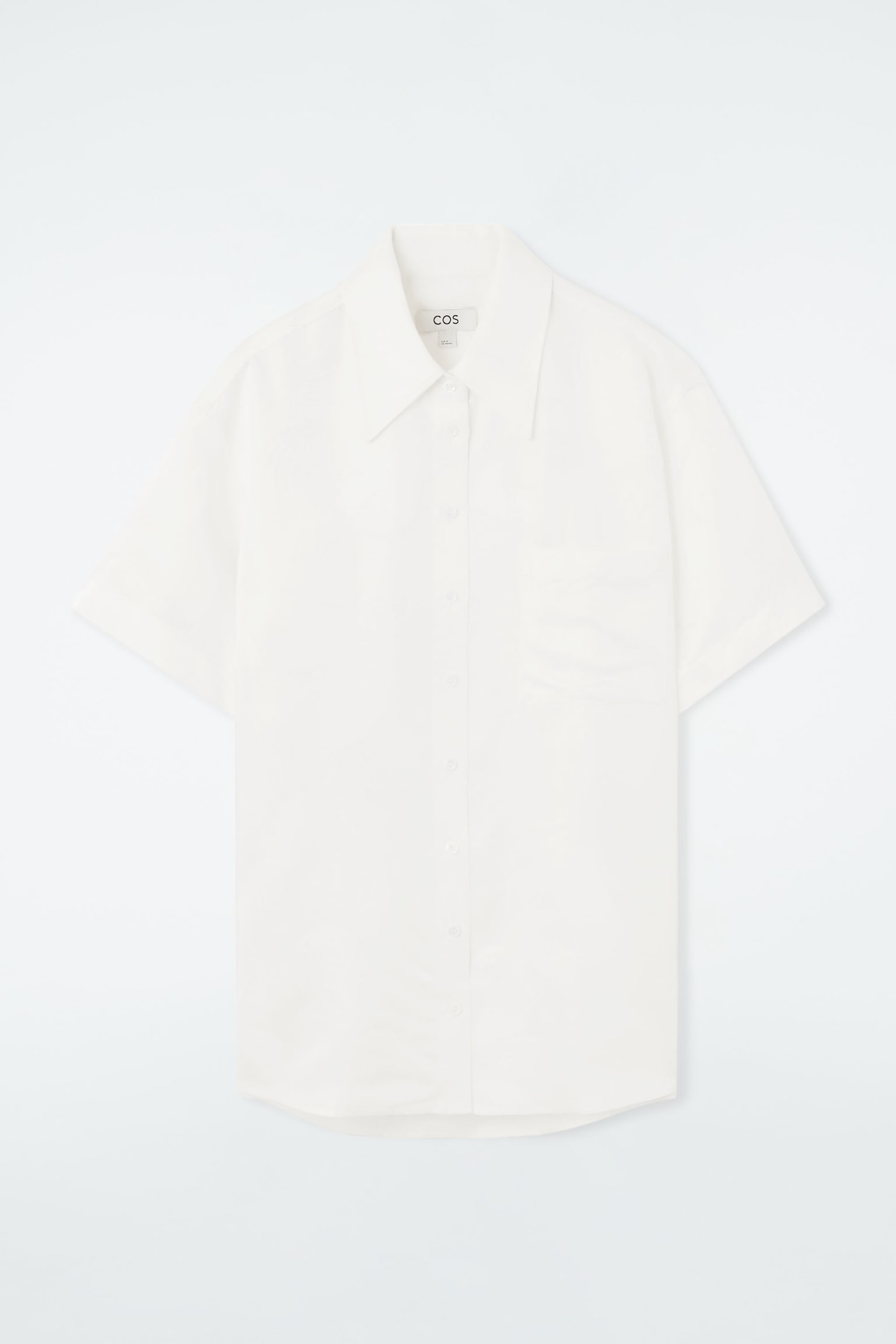 FLORAL-JACQUARD SHORT-SLEEVED SHIRT - WHITE