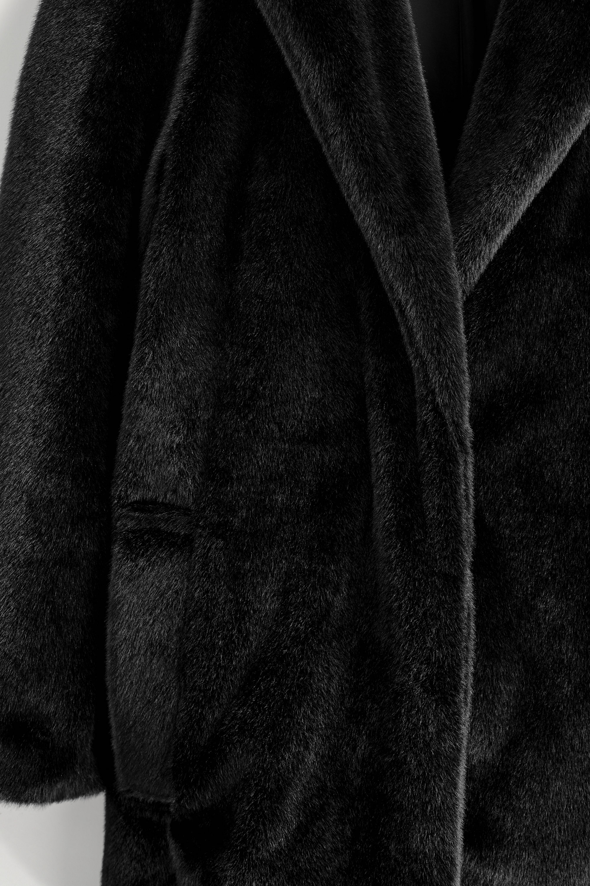FUR-EFFECT LONG COAT - thumbnail 6