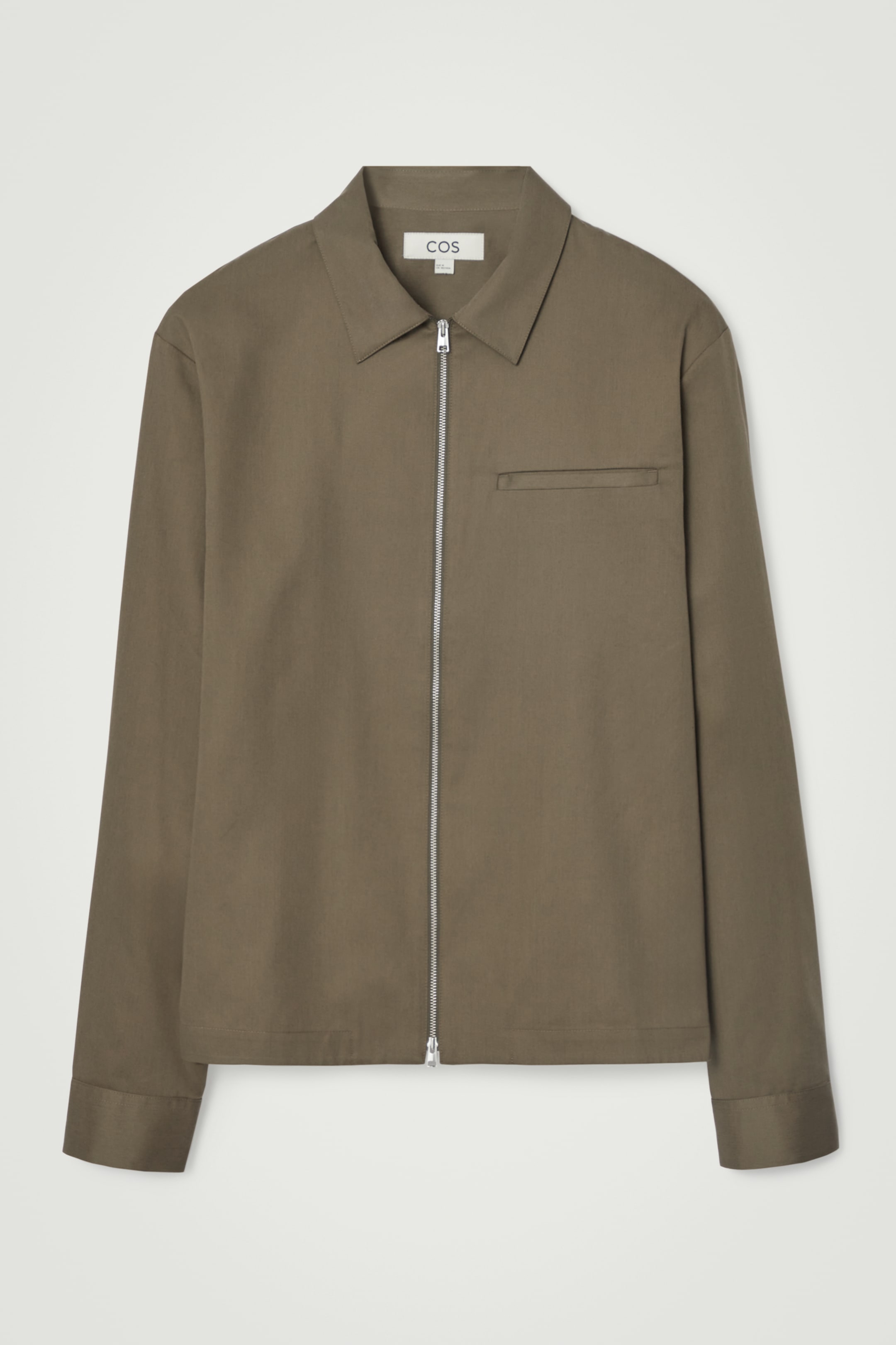 Größeres Bild ansehen: HEMD AUS TWILL MIT REISSVERSCHLUSS - KHAKI - Men | H&M DE 1
