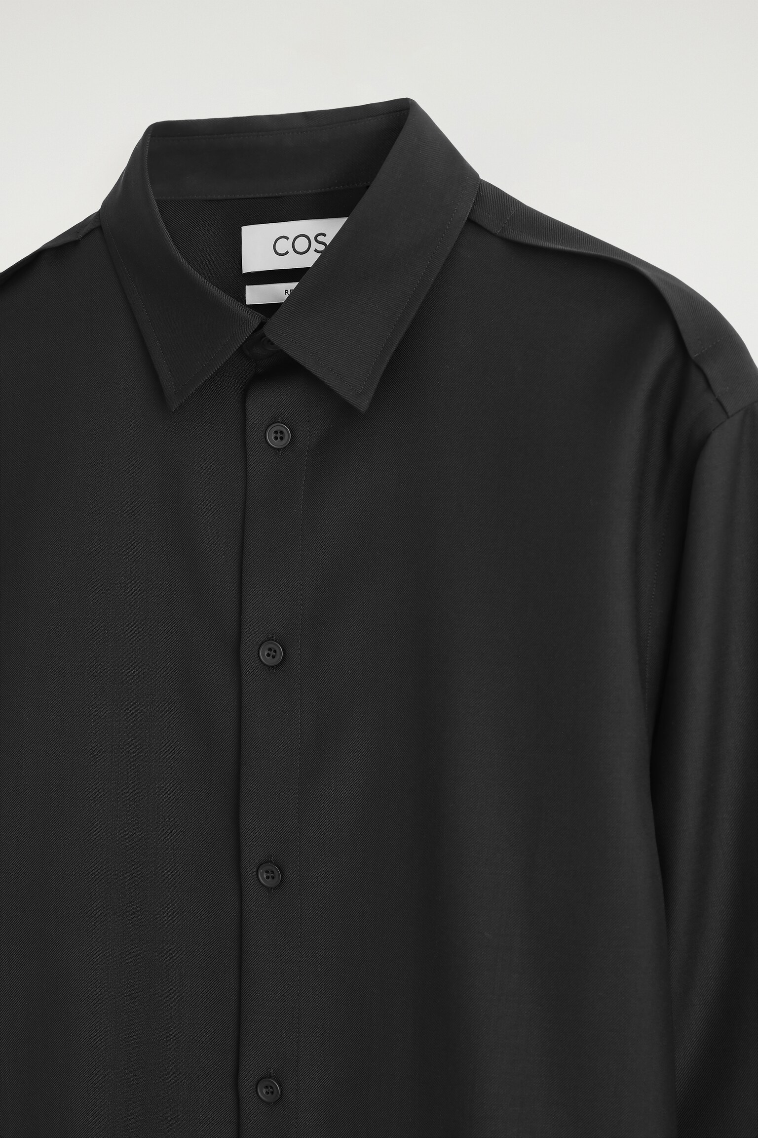 CAMISA DE LANA MERINO - NEGRO - 4