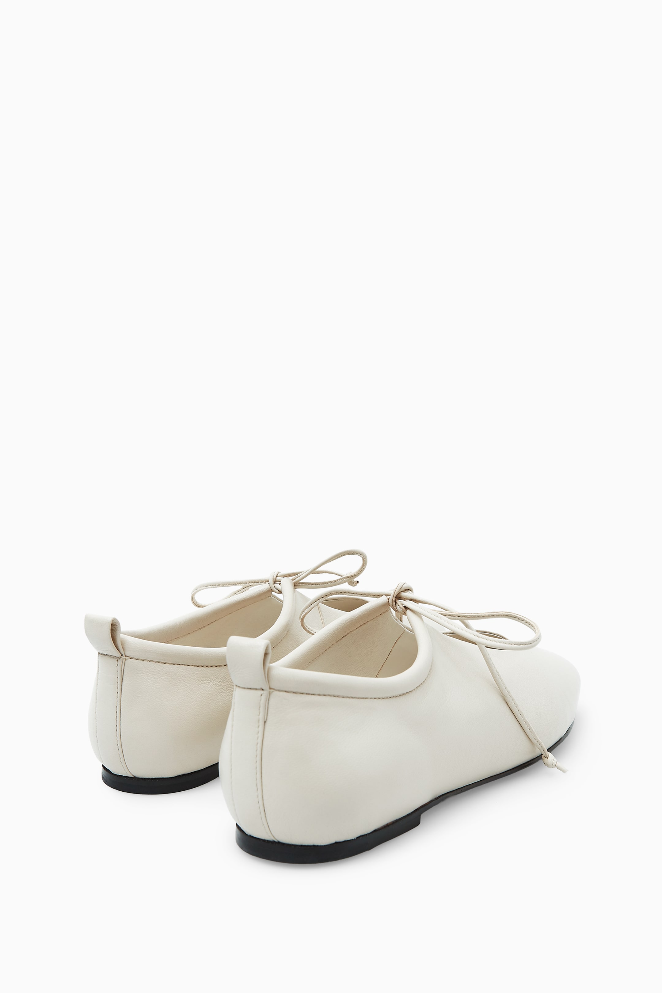 View larger image: LACE-UP BALLET FLATS - WHITE - Ladies | H&M GB 3