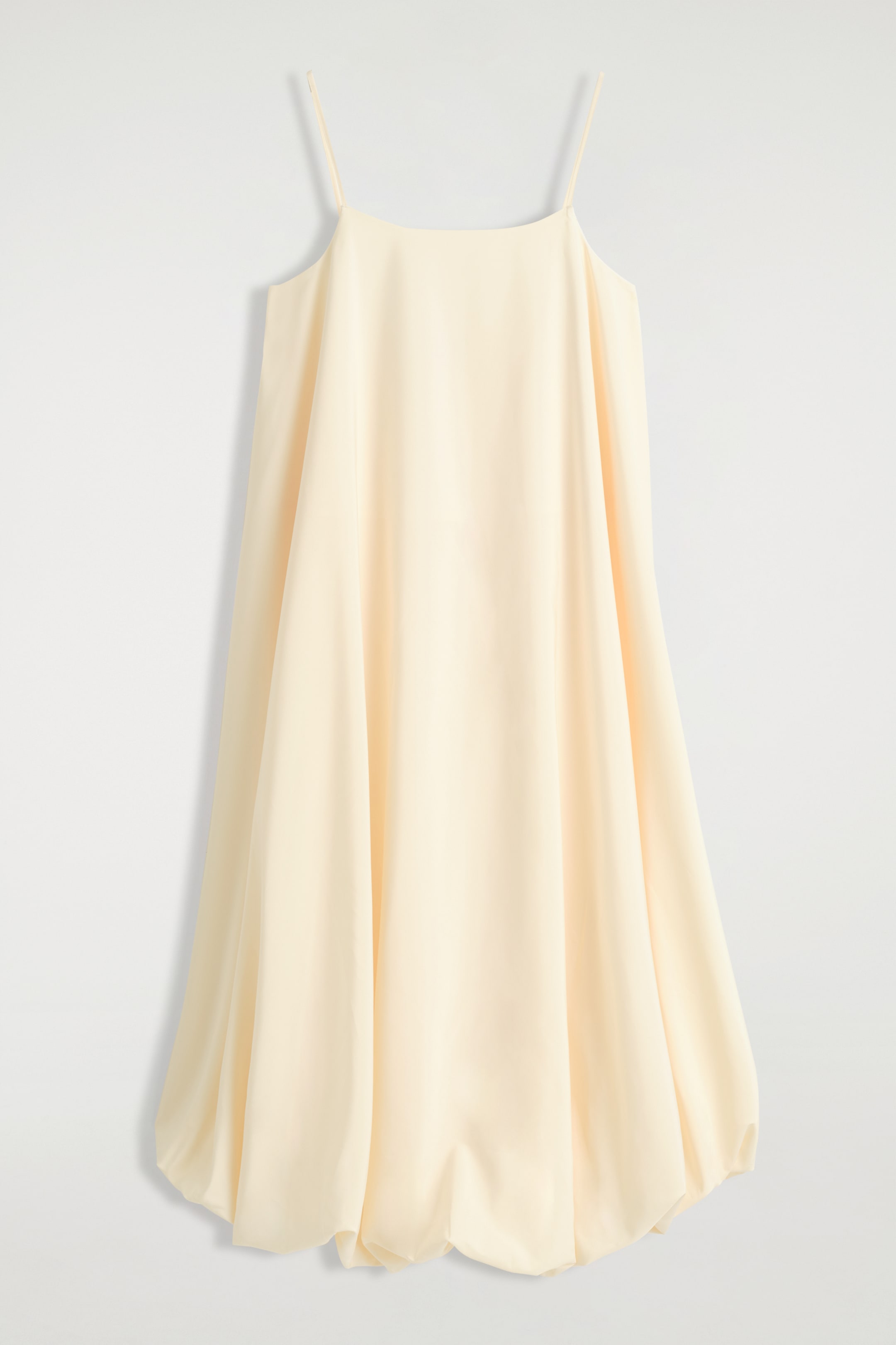 Преглед на по-голямо изображение: BUBBLE-HEM MIDI DRESS - СЛОНОВА КОСТ - ЖЕНИ | H&M BG 6