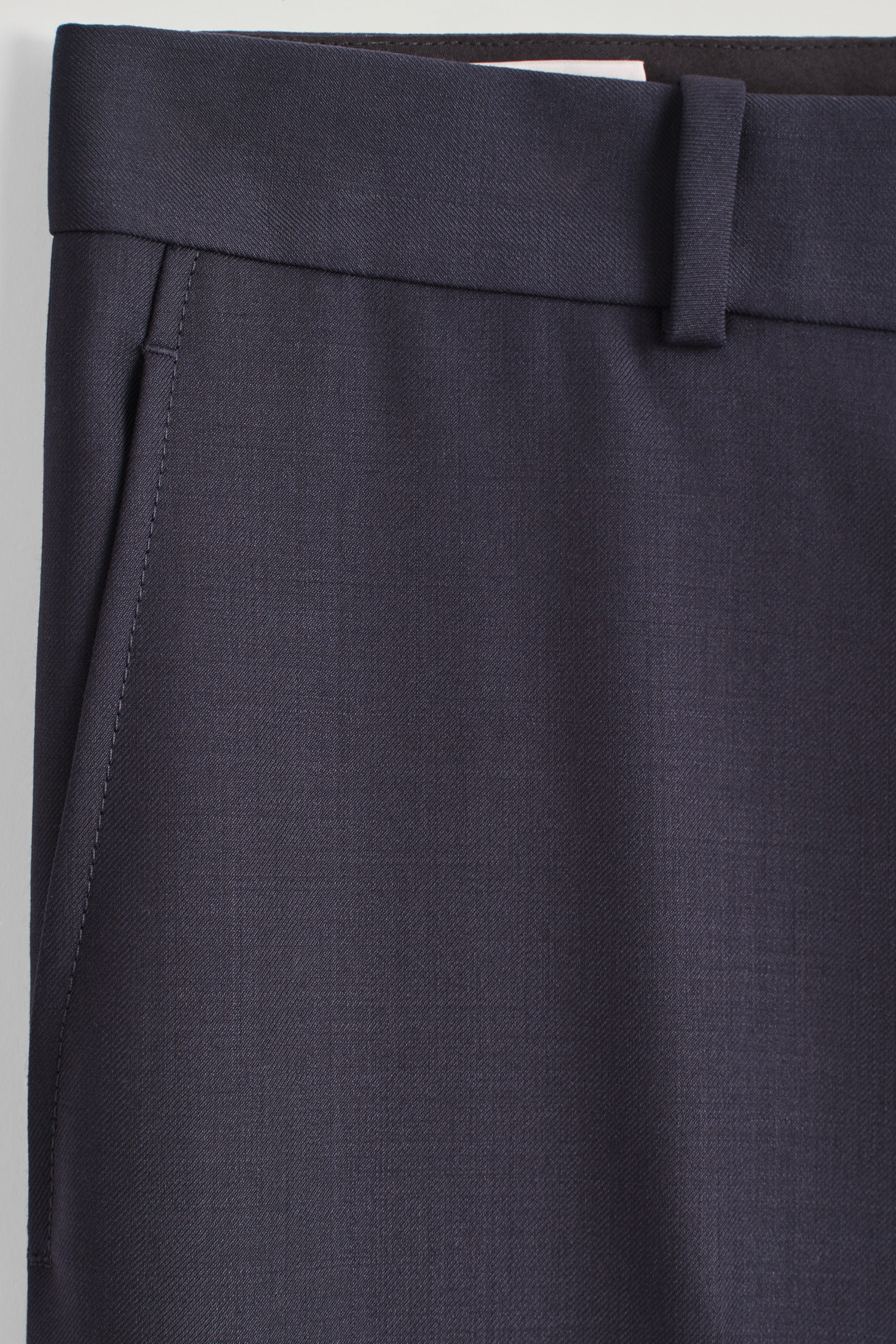 TAILORED STRAIGHT-LEG WOOL TROUSERS
