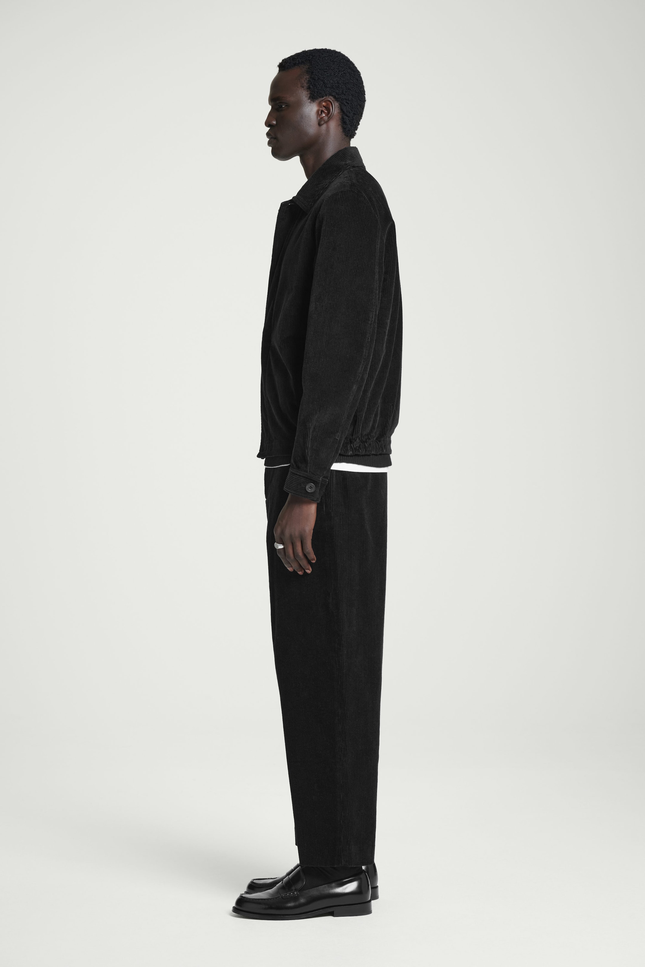 CORDUROY WIDE-LEG PANTS