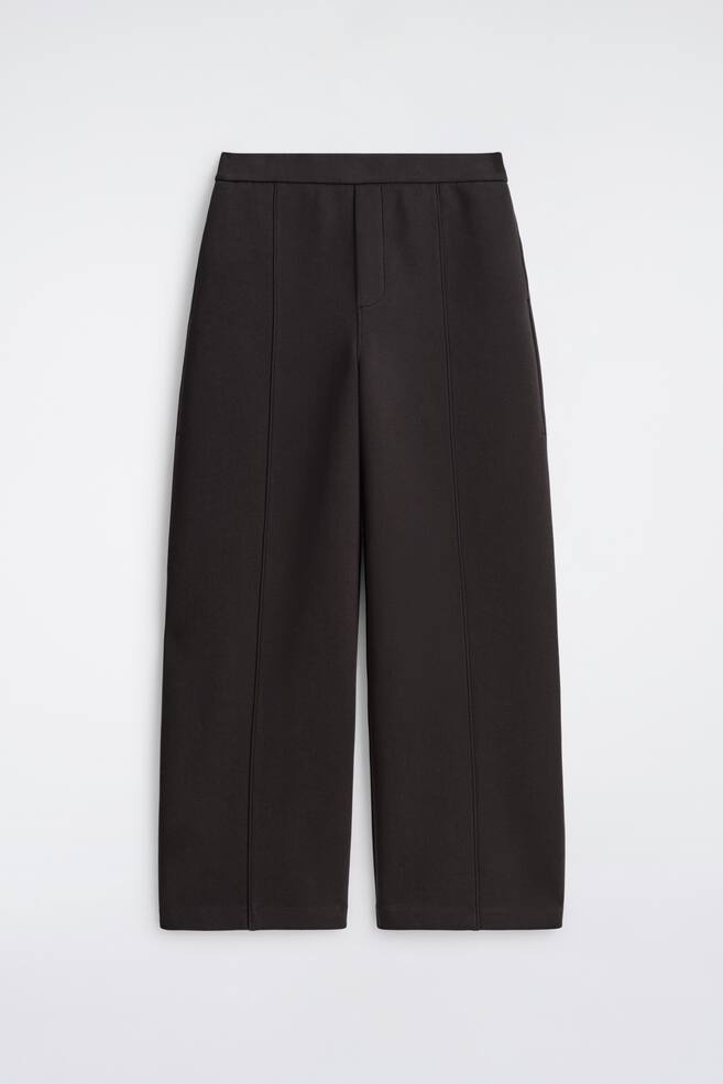 HOSE AUS SCUBA MIT GERADEM BEIN - BRAUN - 1