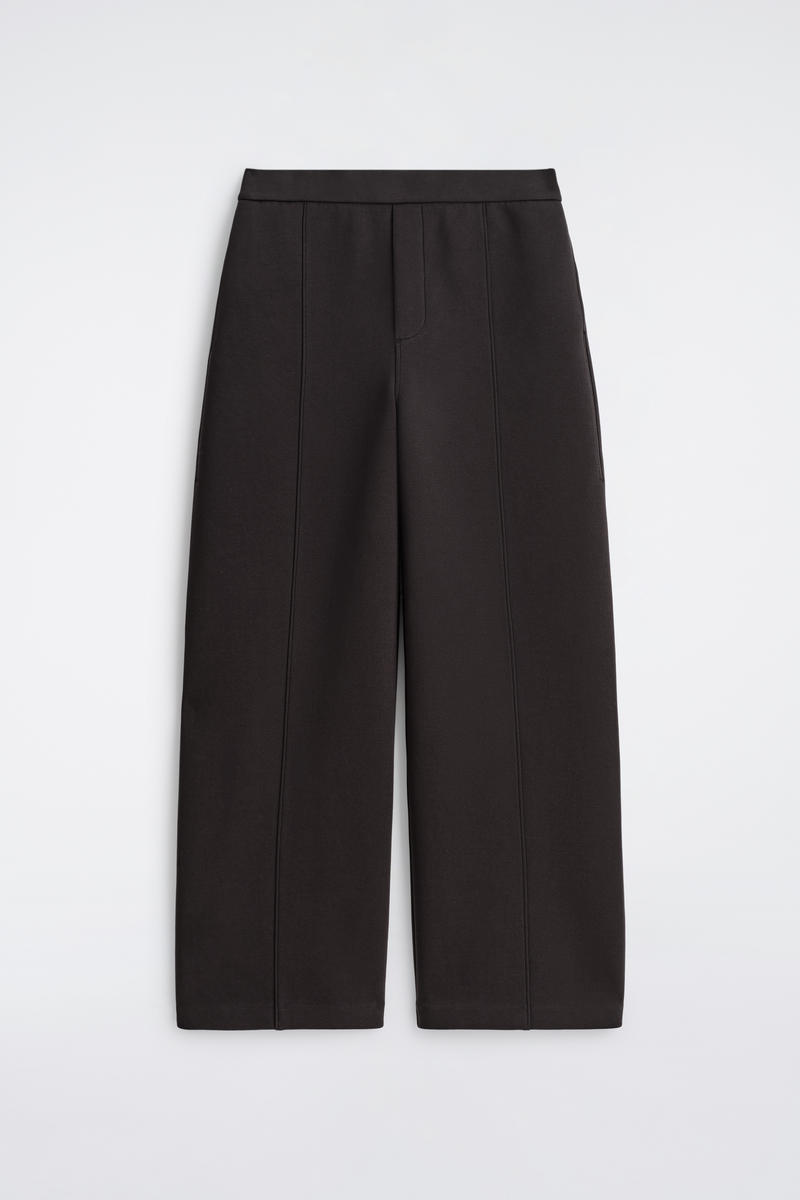 Cos Scuba Straight-leg Pants In Brown