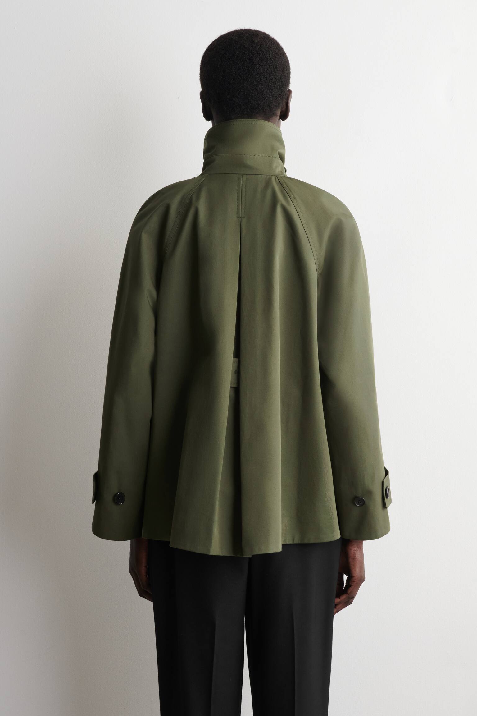 A-lijnjas van katoenen twill - khaki/MARINEBLAUW - 4