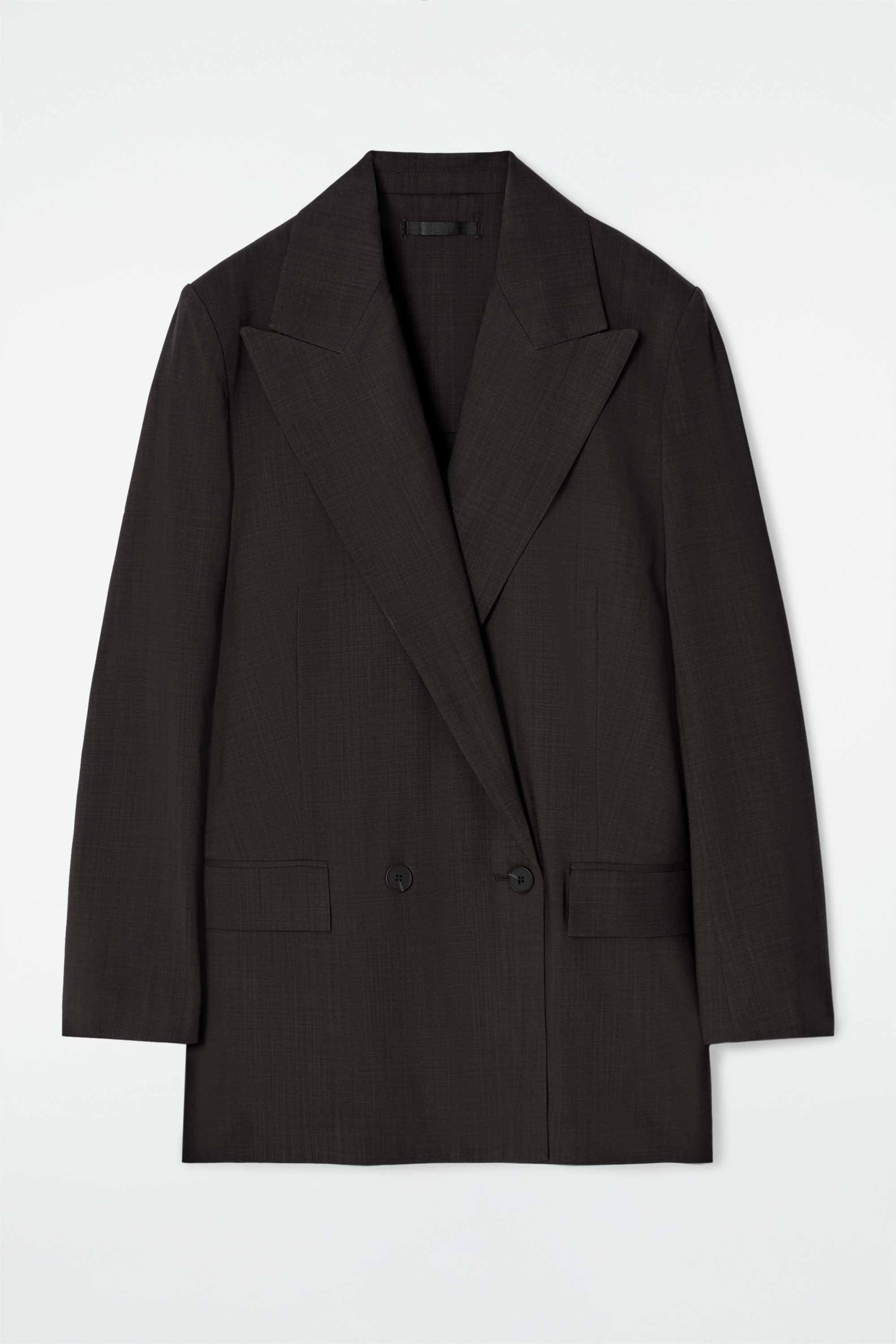 ジャケット JIL SANDER BROWN WOOL DOUBLE-BREASTED JACKET Jil Sander Brown wool double-breasted jacket | TheDoubleF