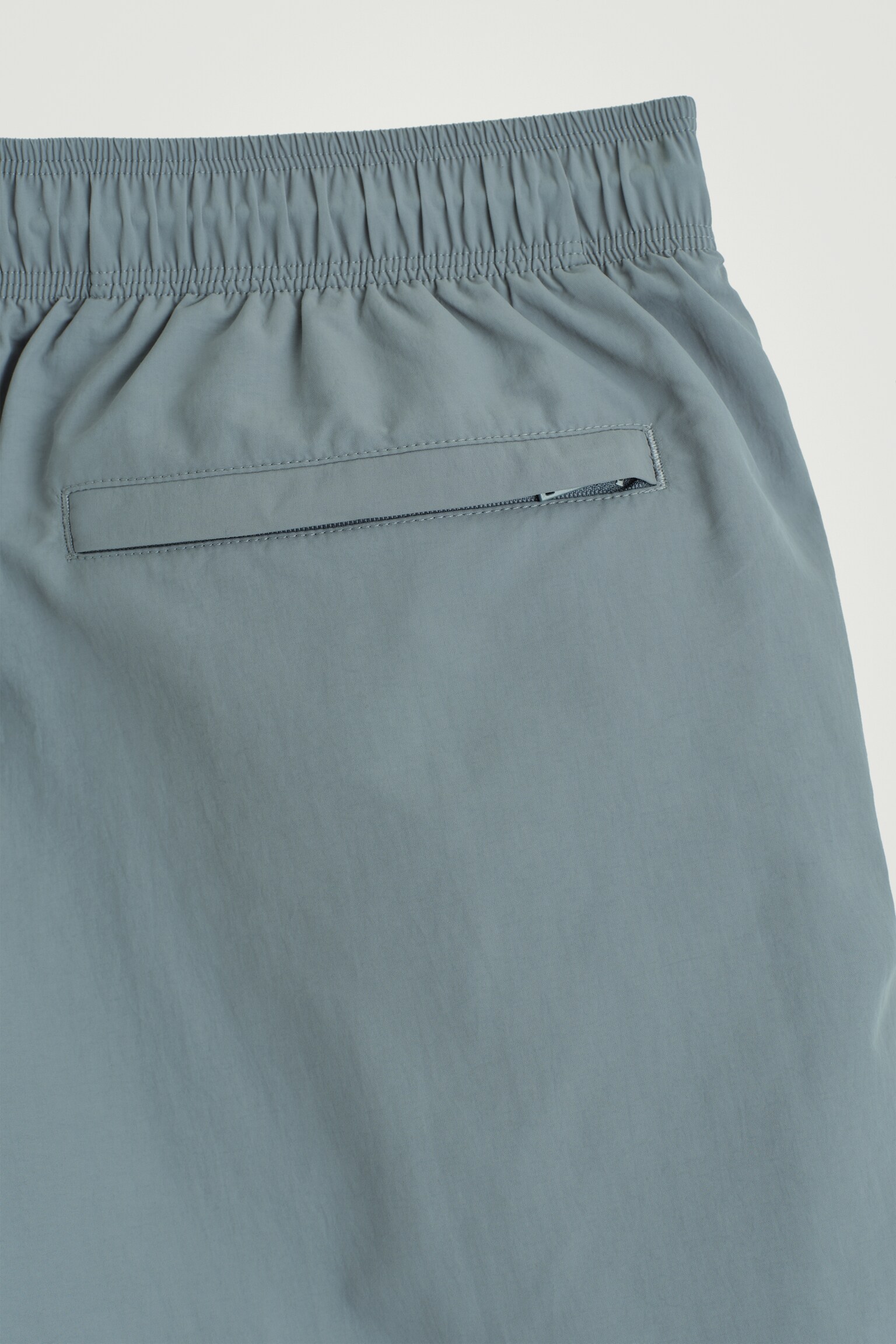 SHORT DE BAIN TAILLE AJUSTABLE NYLON - GRIS/NOIR - 8
