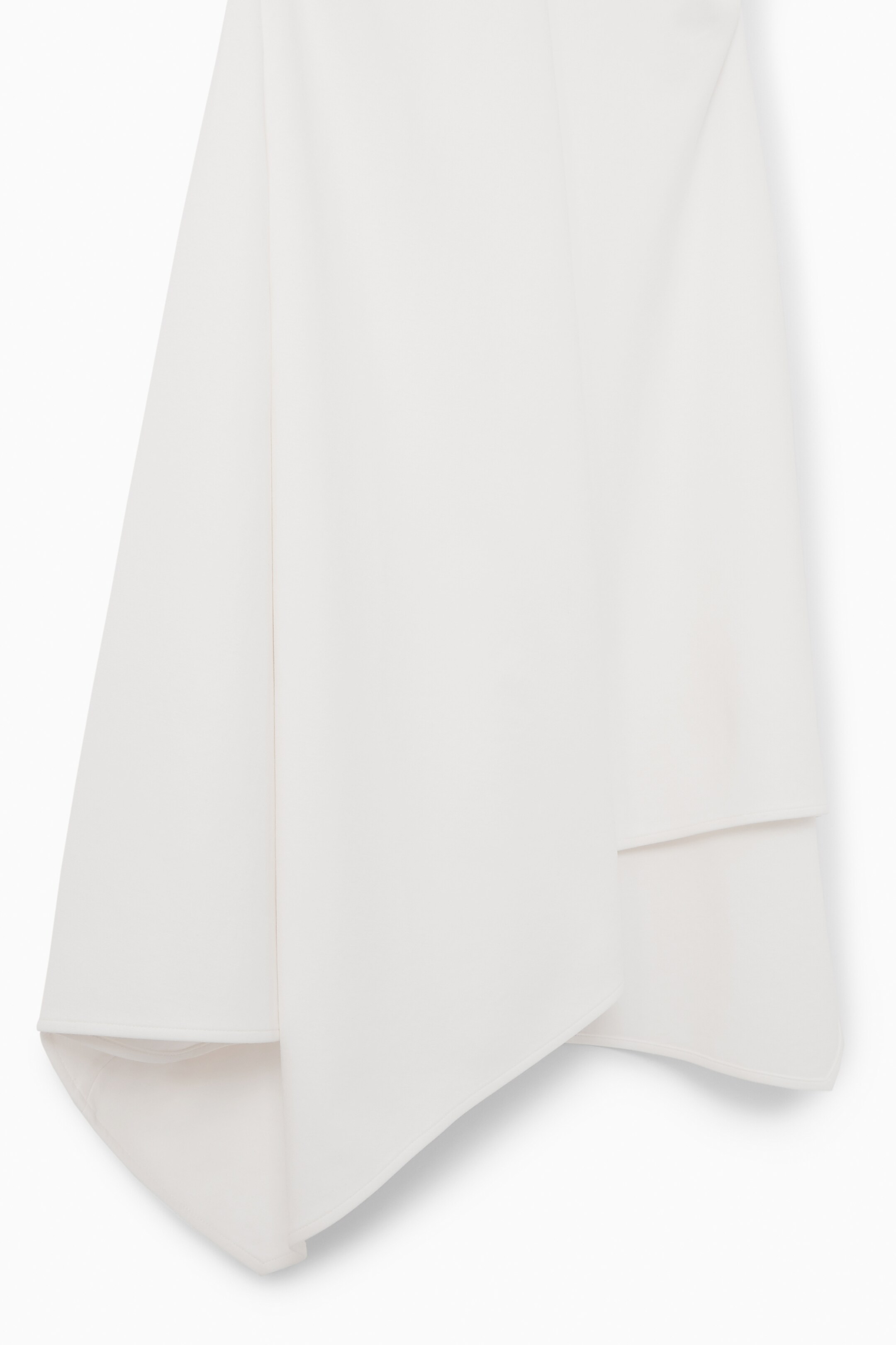 View larger image: GATHERED ASYMMETRIC MIDI DRESS - WHITE - Ladies | H&M GB 3