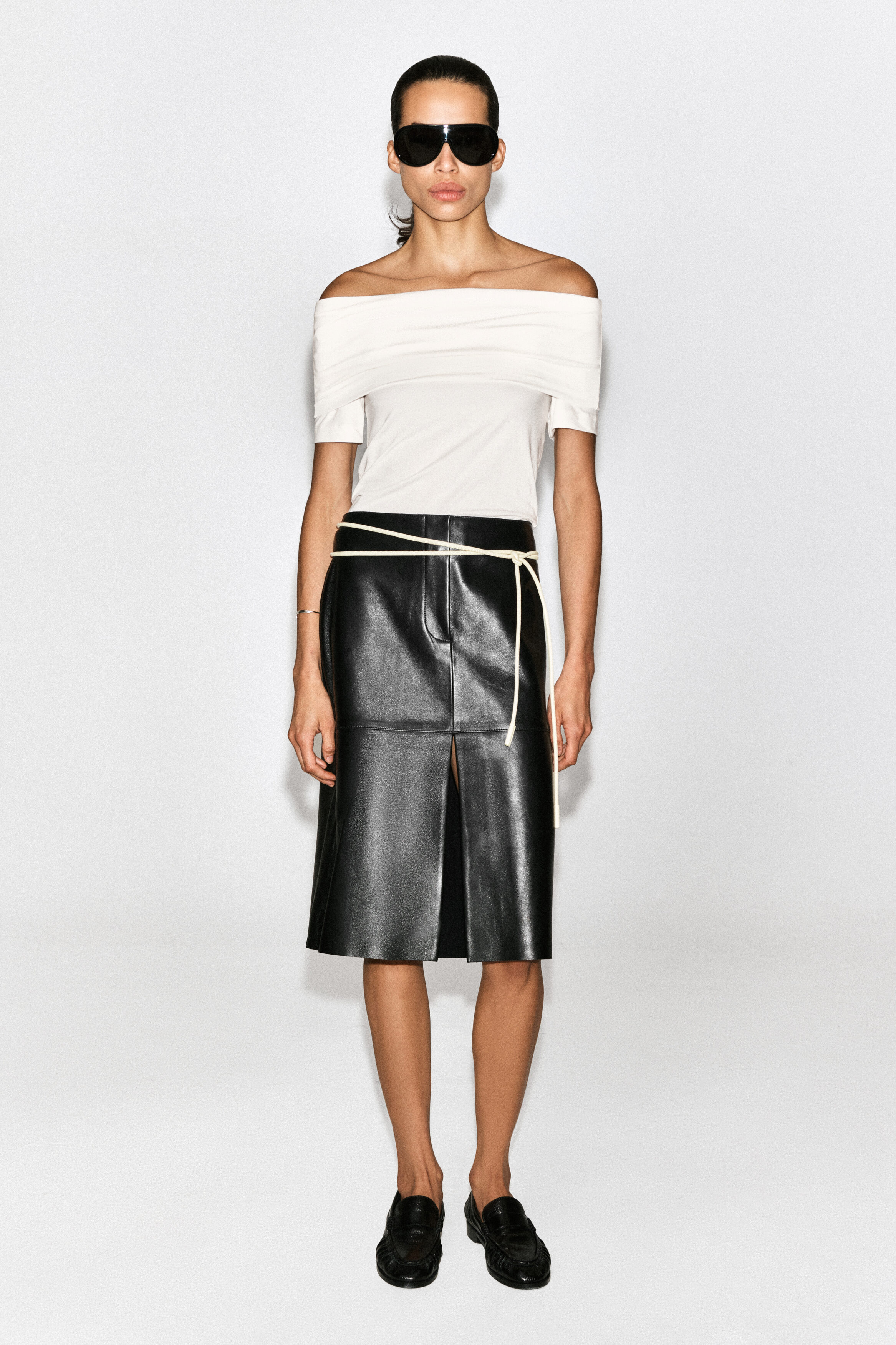 FOLDED OFF-THE-SHOULDER TOP - thumbnail 4