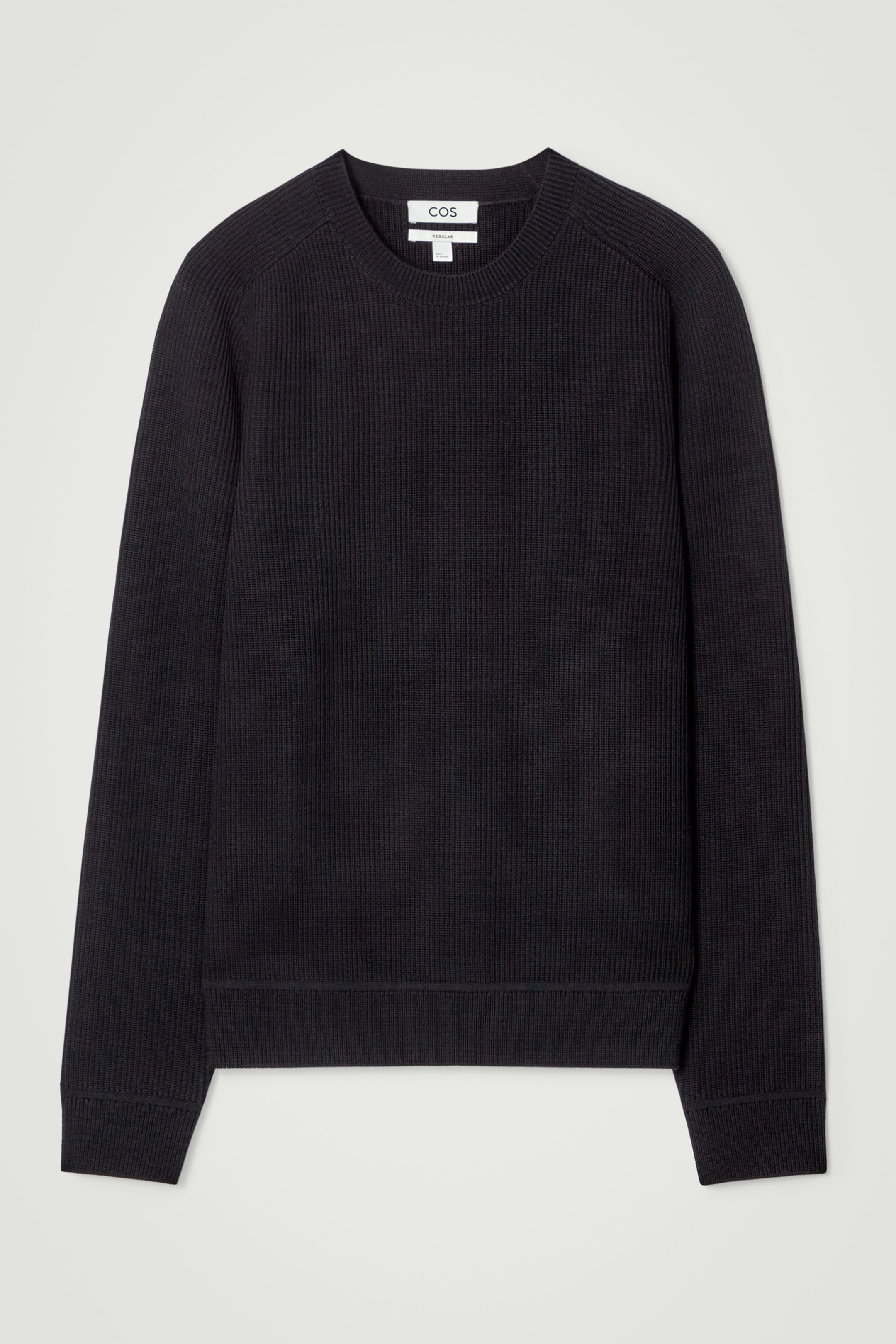 Visualizza immagine più grande: MAGLIONE IN LANA MERINO A COSTE - NERO - UOMO | H&M IT 6