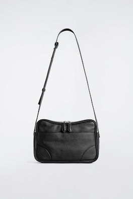 CLASSIC CROSSBODY BAG - LEATHER — BLACK 7