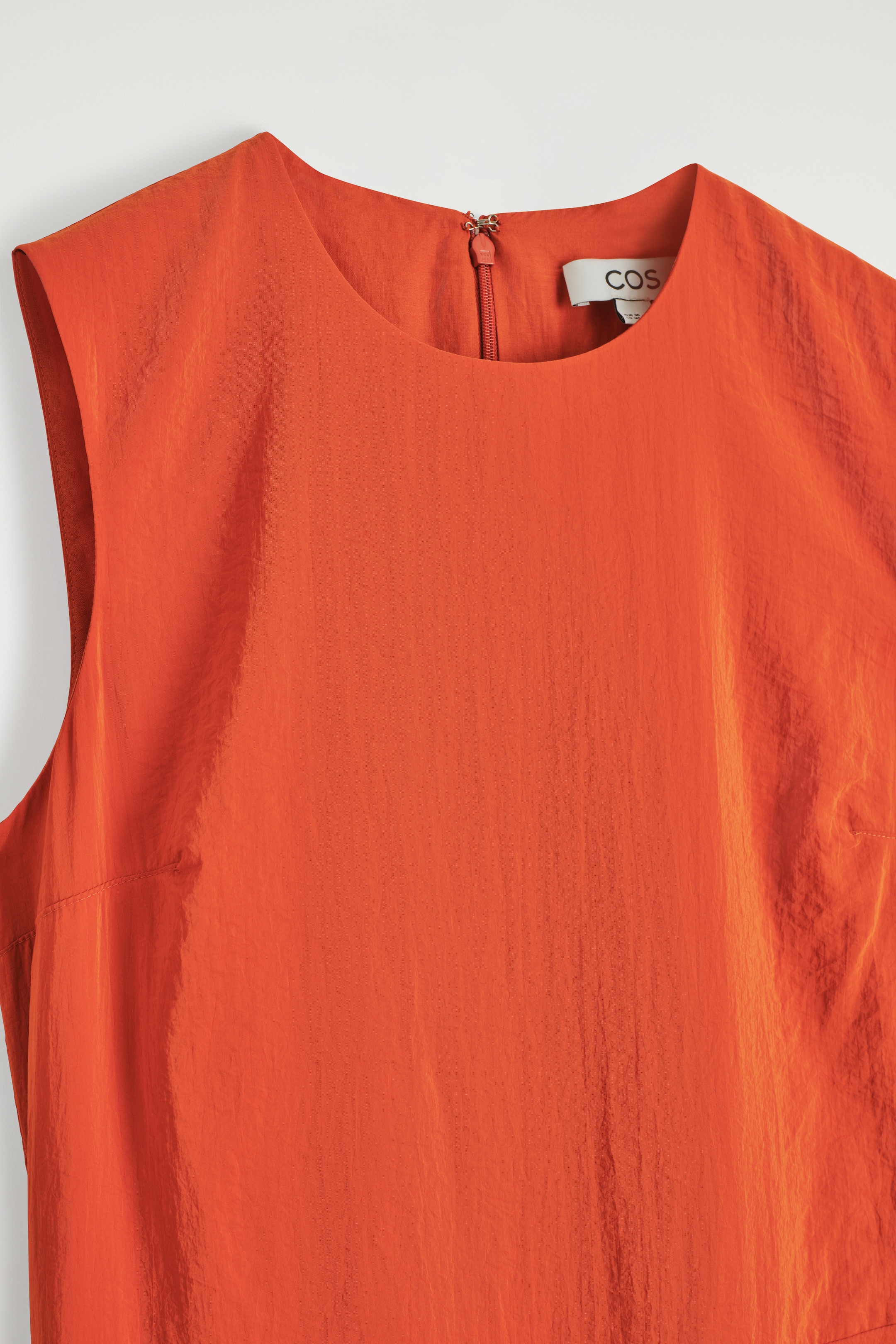 Agrandir l'image: ROBE MIDI SANS MANCHES À OURLET BULLE - ORANGE - FEMME | H&M FR 8