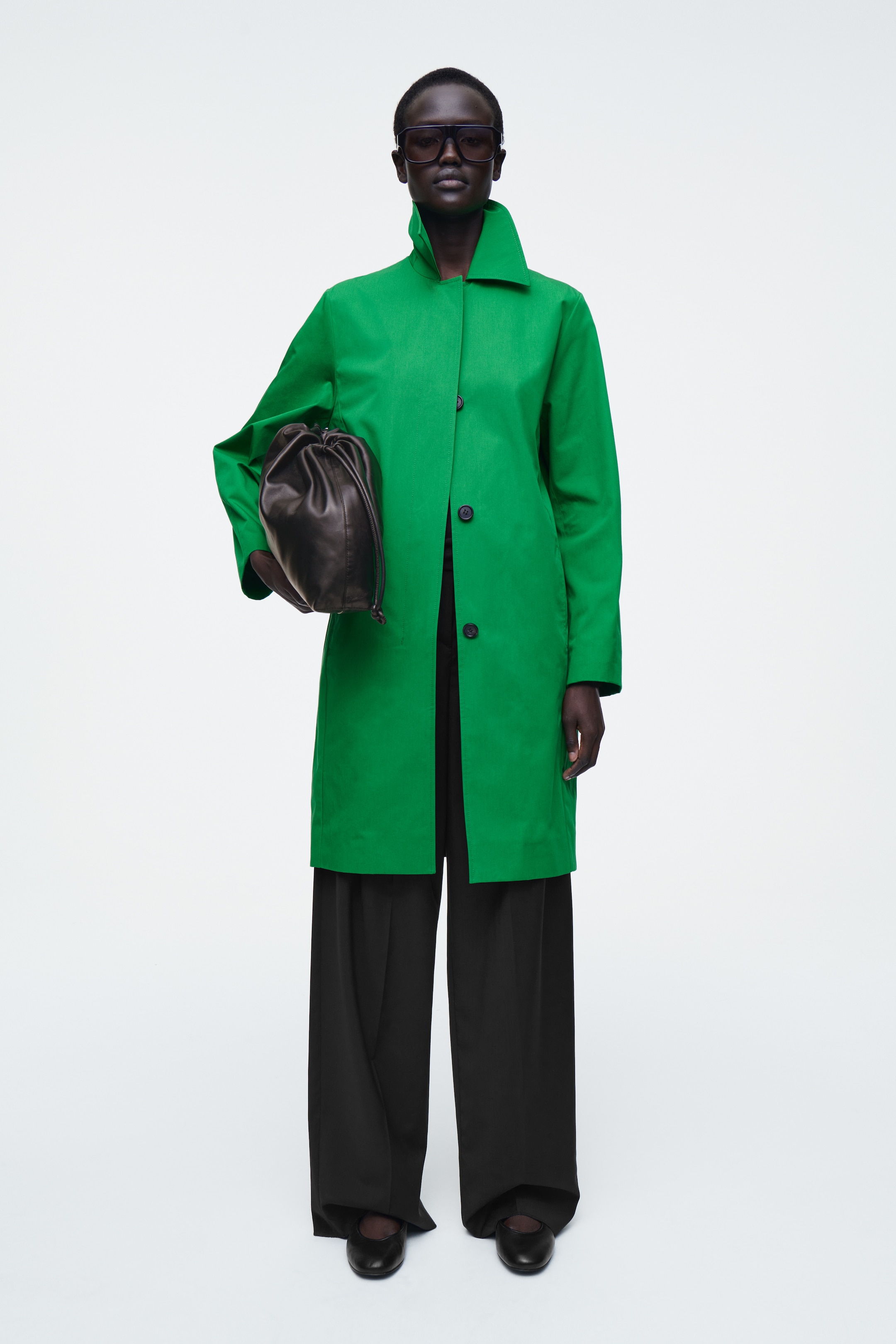 Agrandir l'image: MANTEAU DE MI-SAISON EN COTON - VERT - FEMME | H&M CH 1