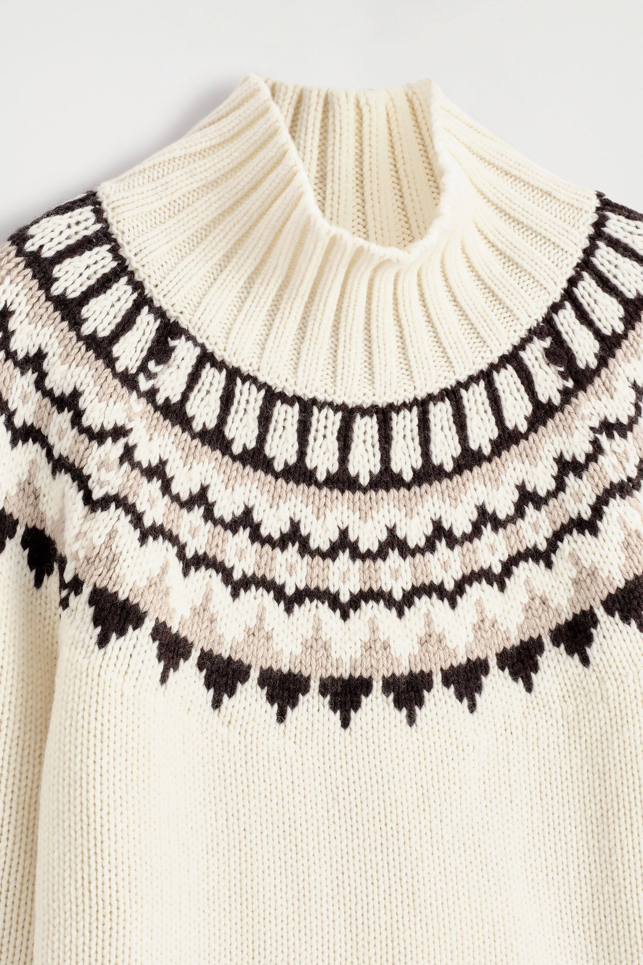 FAIR ISLE WOOL-CASHMERE SWEATER