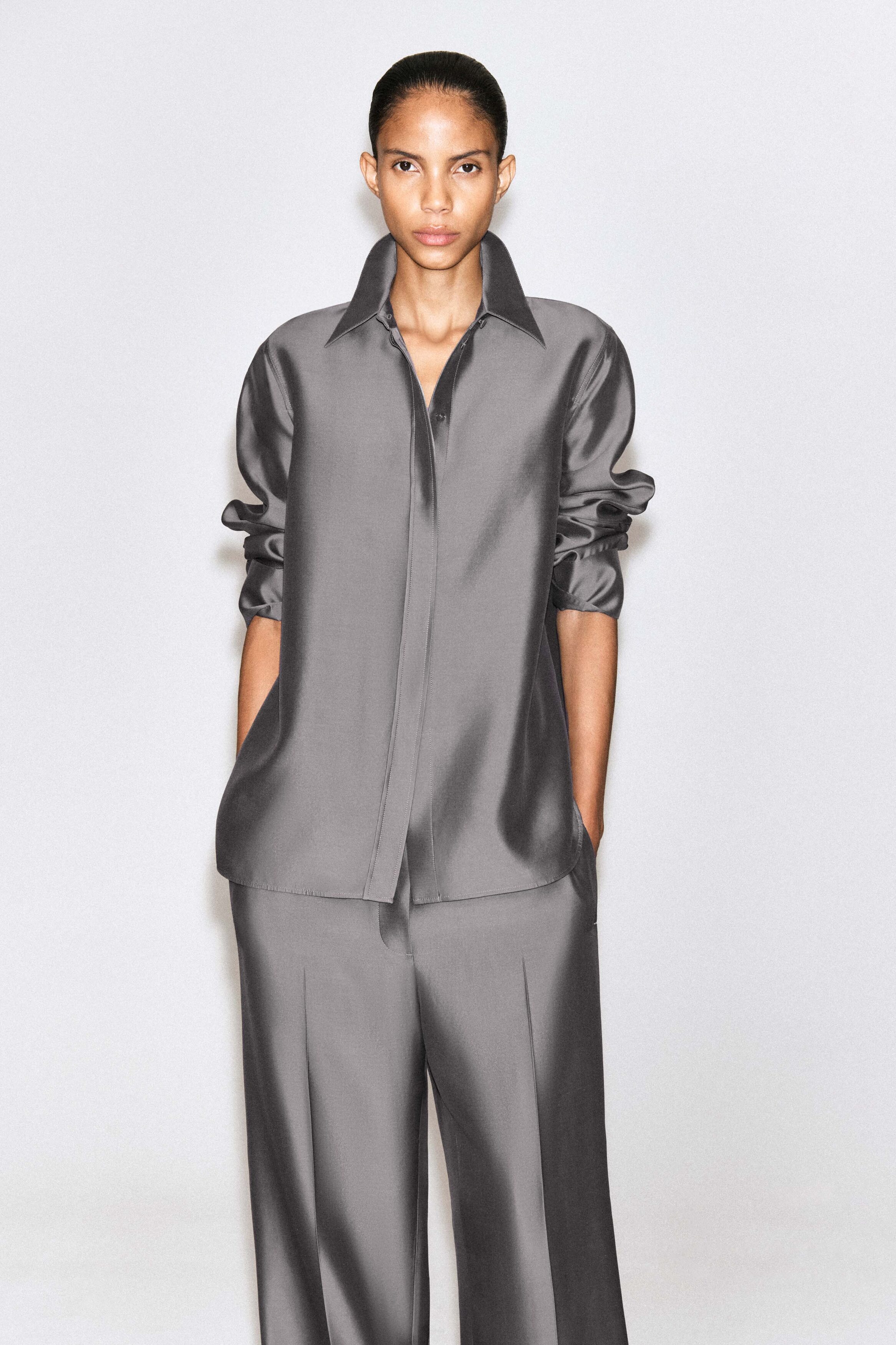 TAILORED SILK SHIRT - thumbnail 7