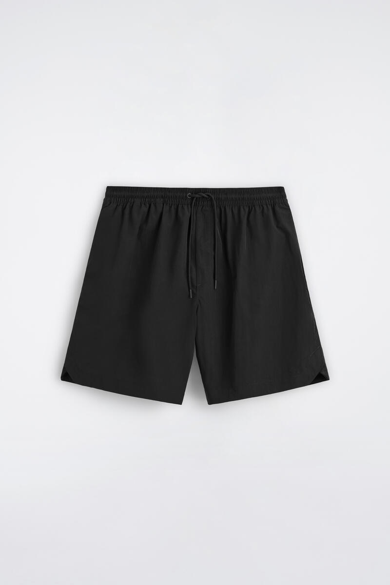 Nylon Wide-Leg Drawstring Swim Shorts