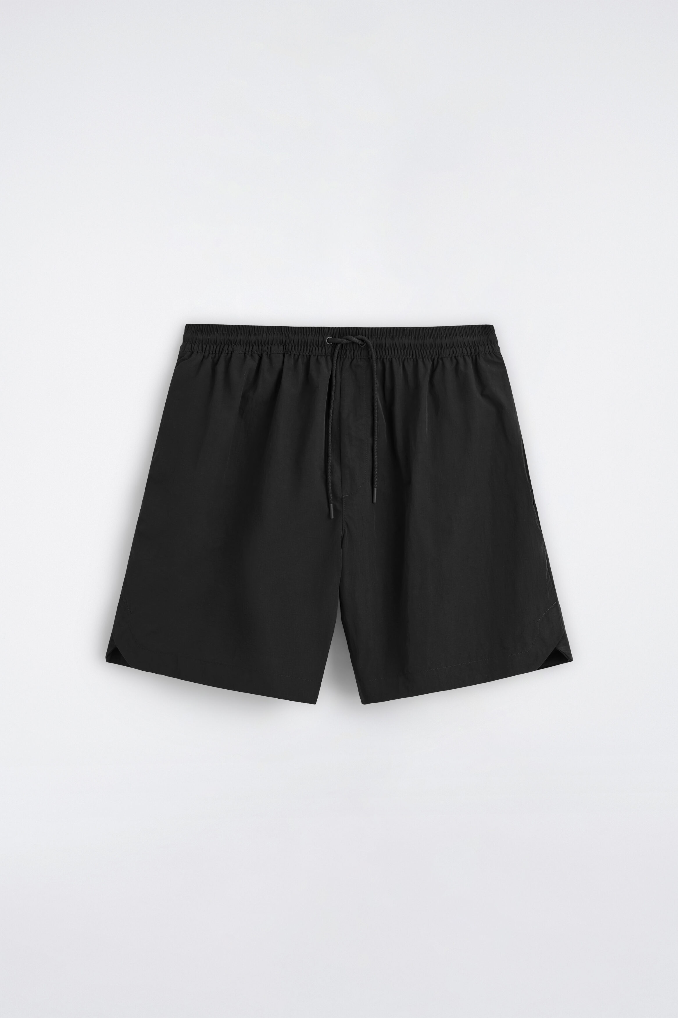 NYLON WIDE-LEG DRAWSTRING SWIM SHORTS - BLACK | COS US