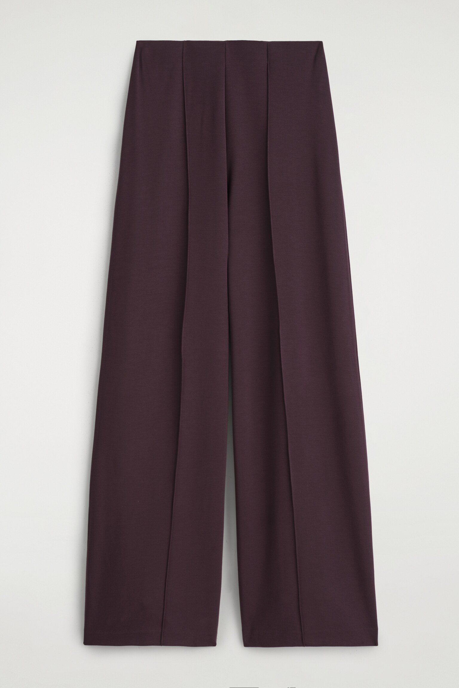 HOSE AUS MODAL MIT WEITEM BEIN - BURGUNDERROT/NAVYBLAU - 2
