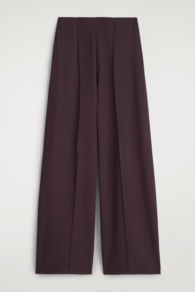 Cos Modal Wide-leg Pants In Red
