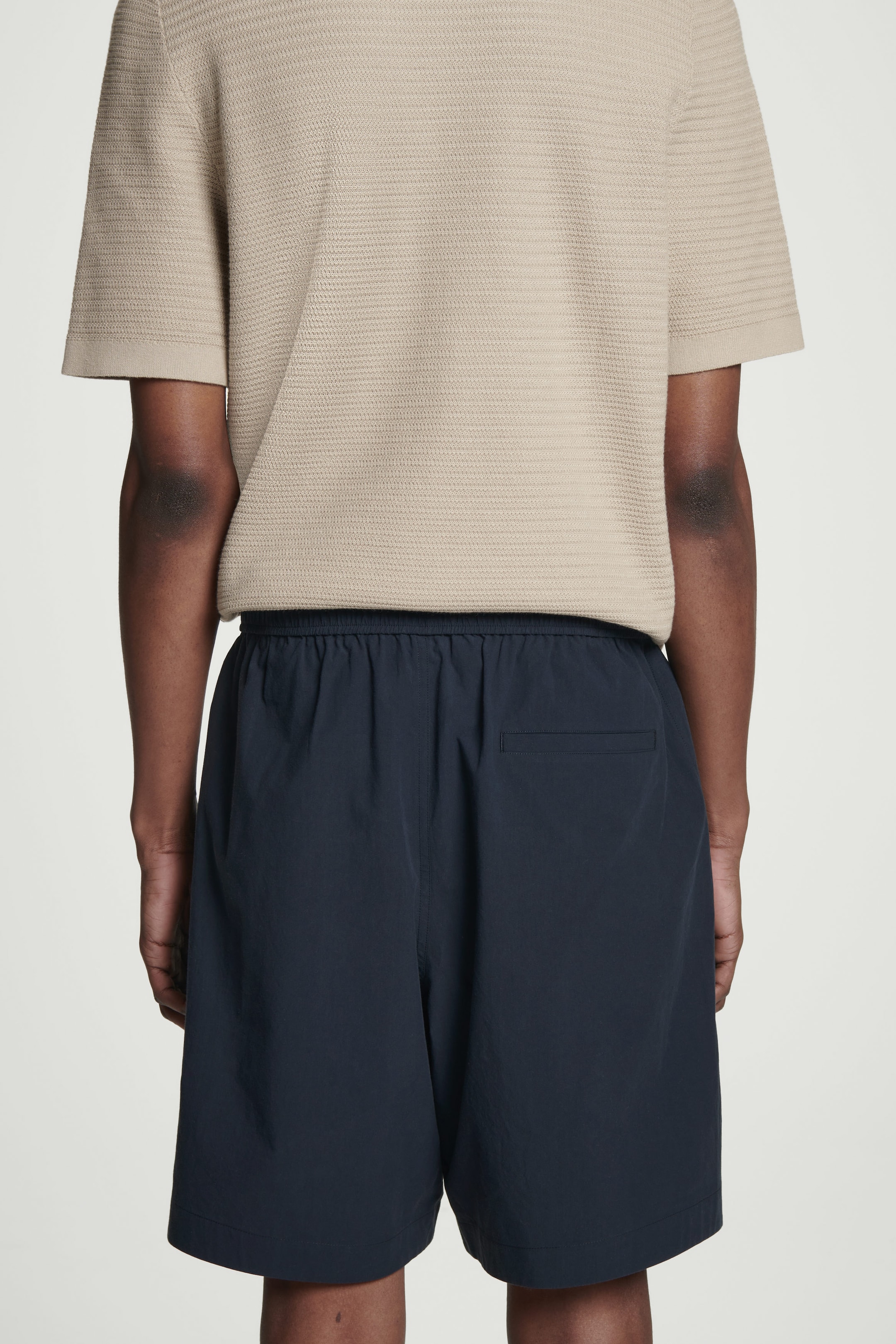 PIMA COTTON ELASTICATED SHORTS