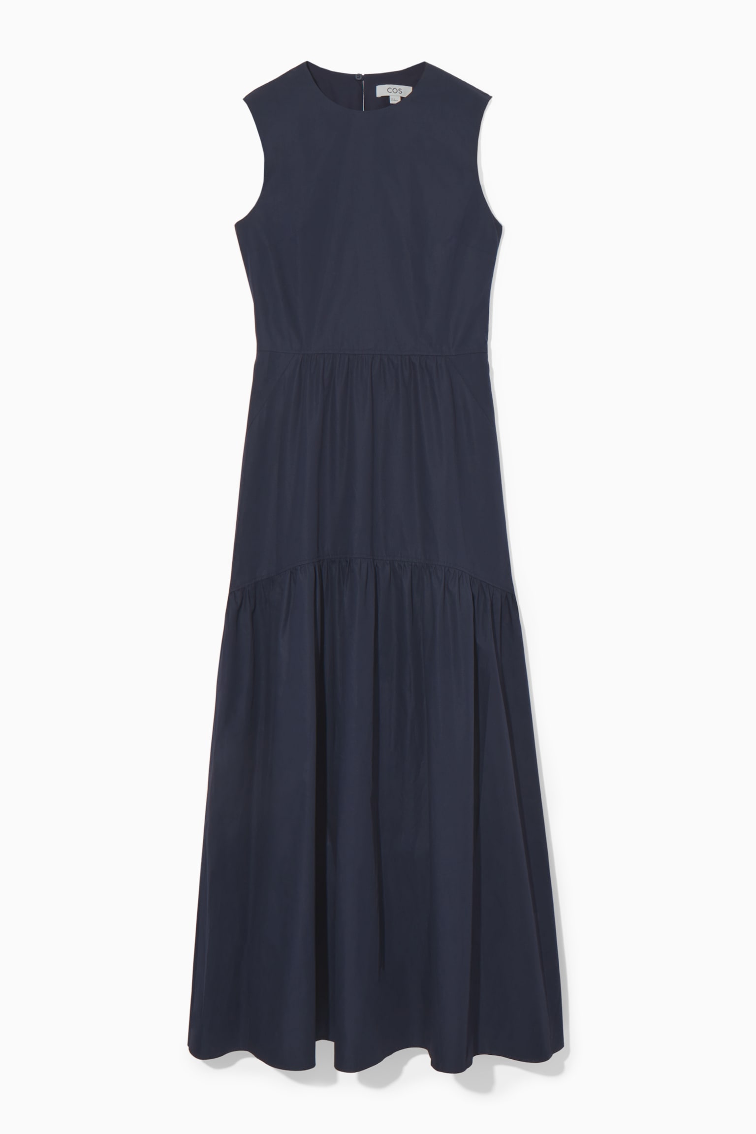 ROBE EMPIÈCEMENTS DOS AJOURÉ - BLEU MARINE/NOIR