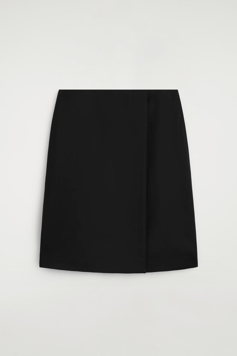 Satin Wrap Skirt