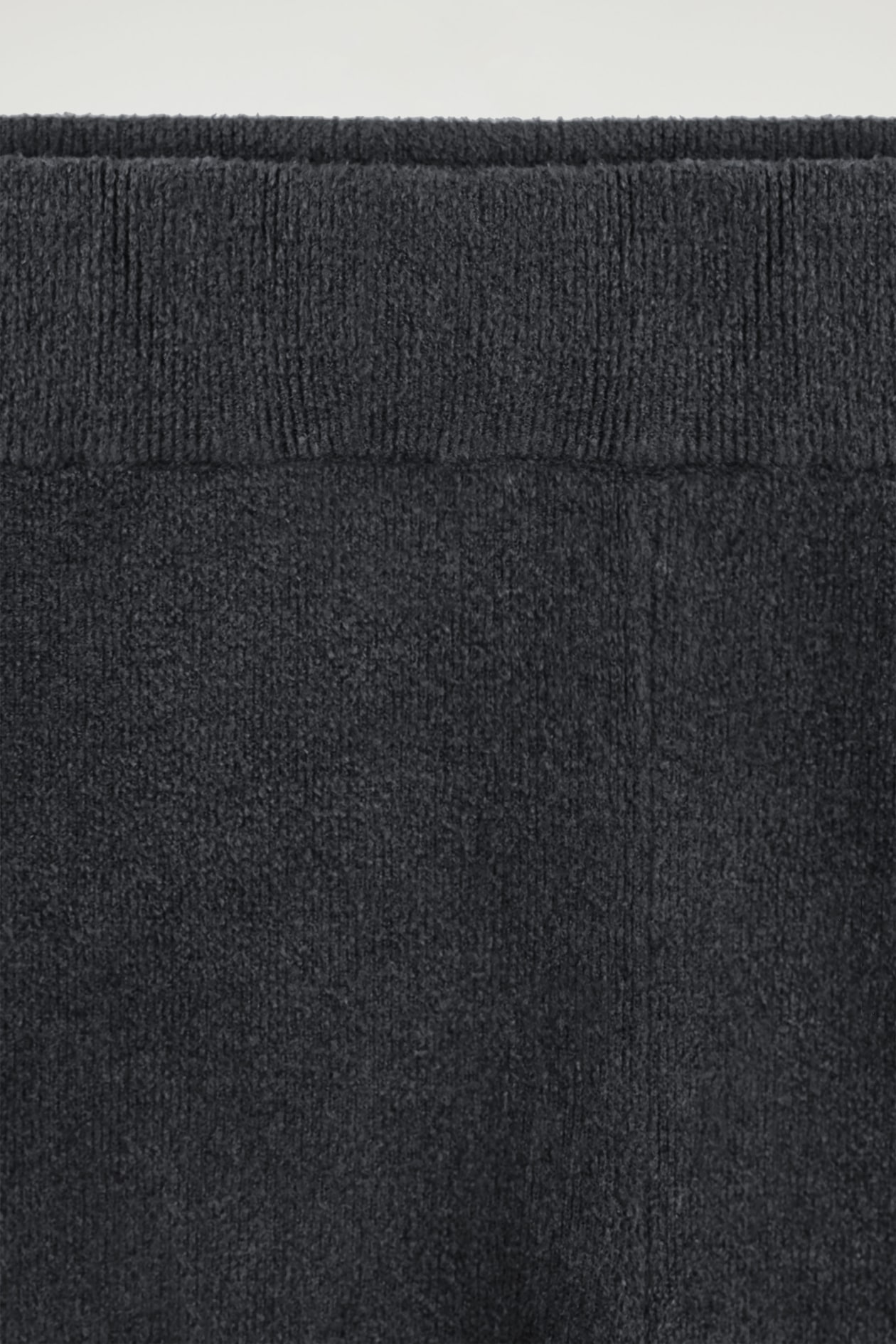 CHENILLE-KNIT LEGGINGS — STEEL