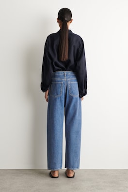 BAY BARREL-LEG JEANS — BLUE 4