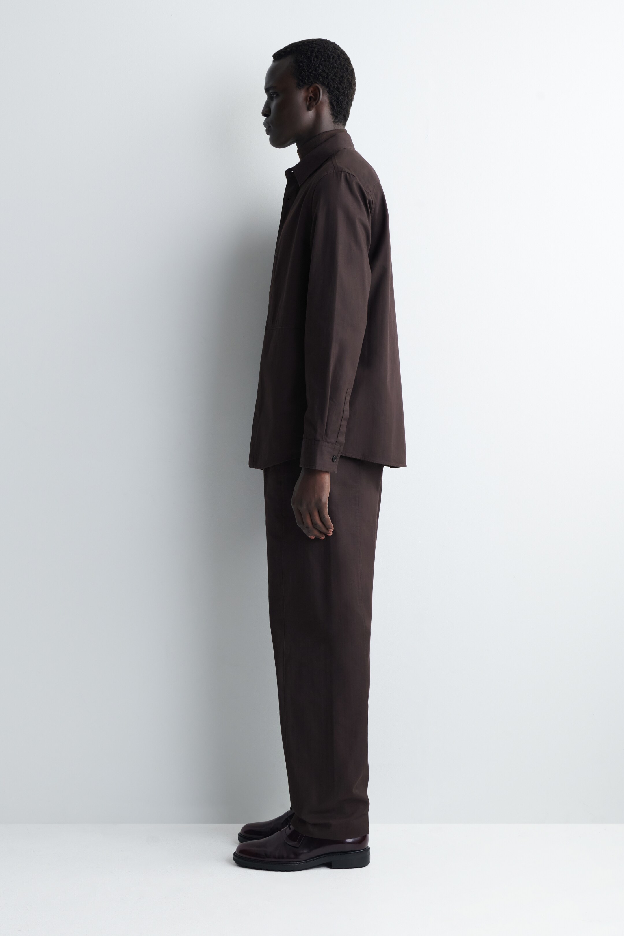 Agrandir l'image: PANTALON DROIT EN COTON - BRUN FONCÉ - HOMME | H&M FR 2