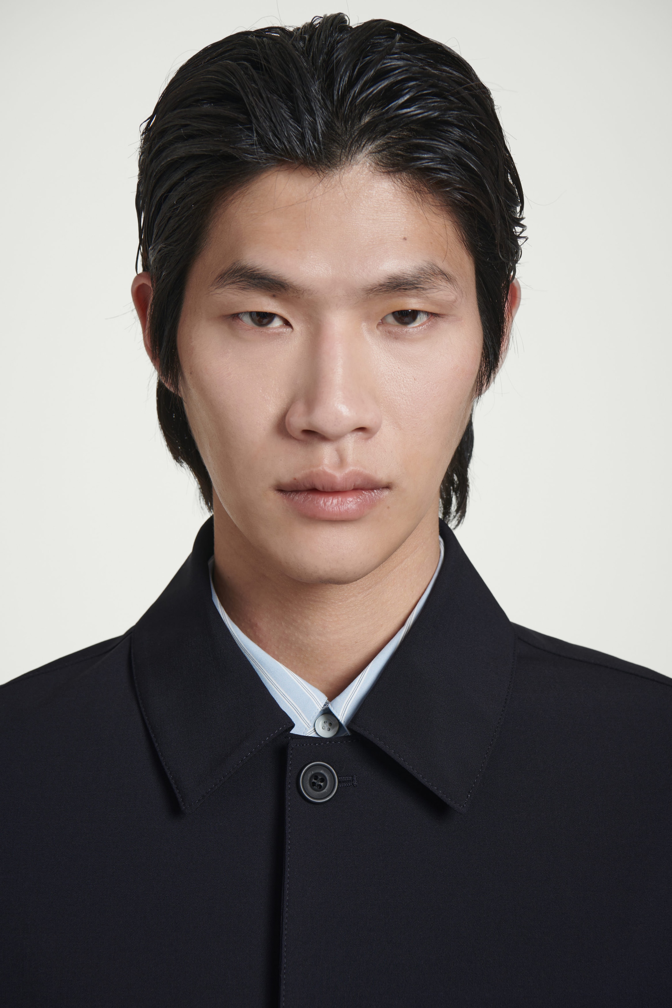 WOOL-BLEND CAR COAT