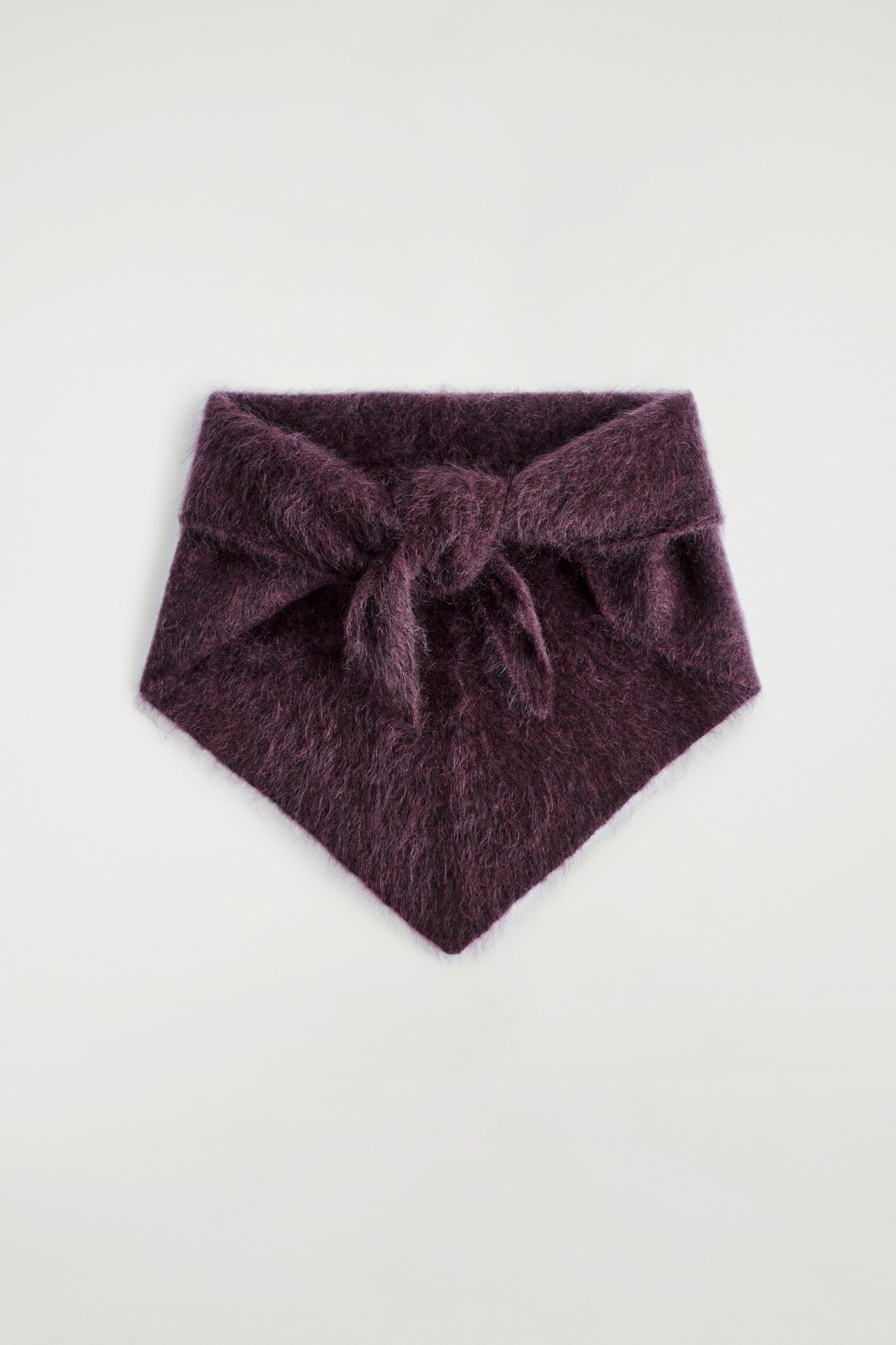 FOULARD EN CACHEMIRE BROSSÉ - BORDEAUX - 1