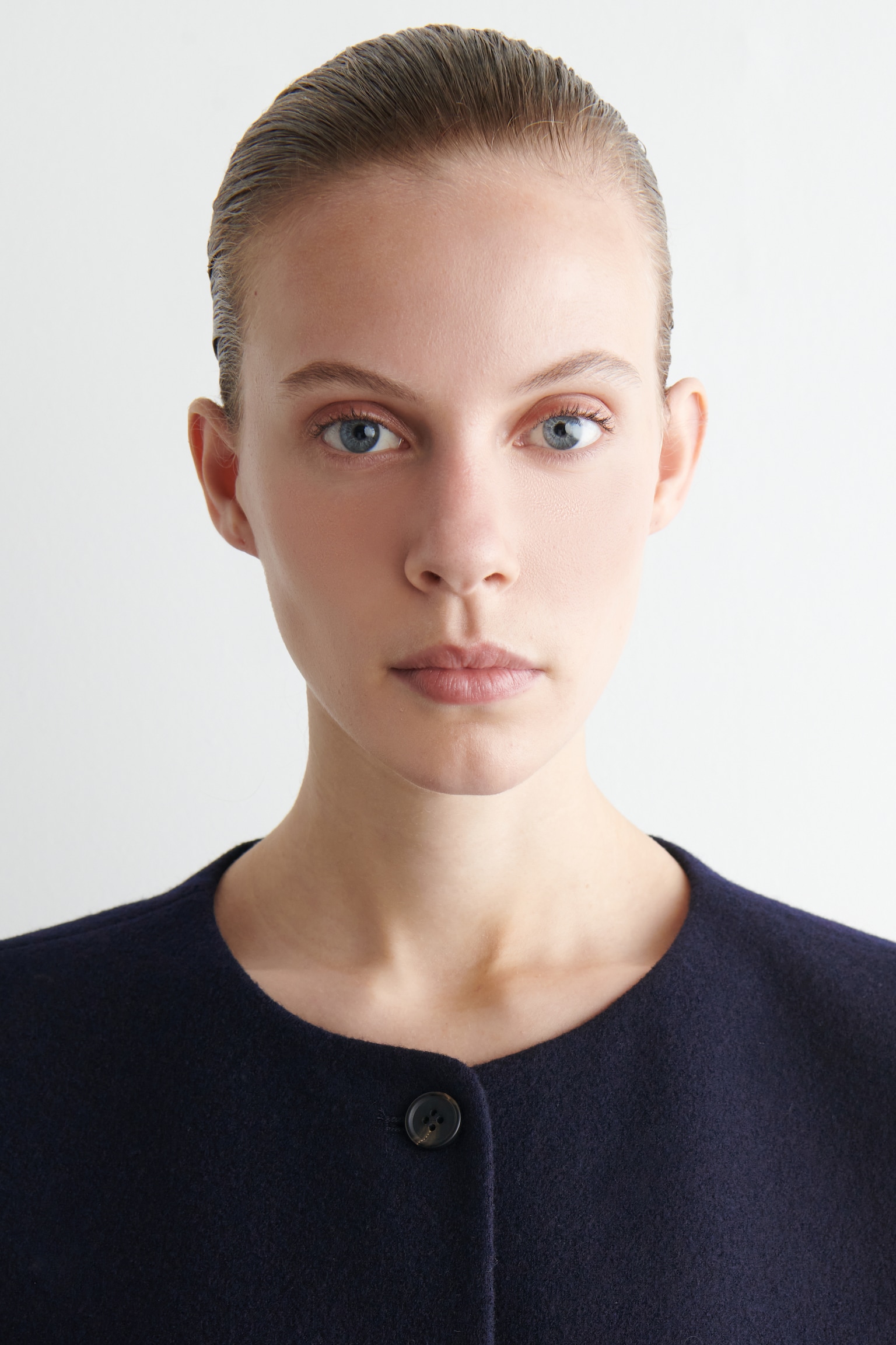 GILET EN MAILLE DE LAINE MÉRINOS BOUILLIE - BLEU MARINE - 7