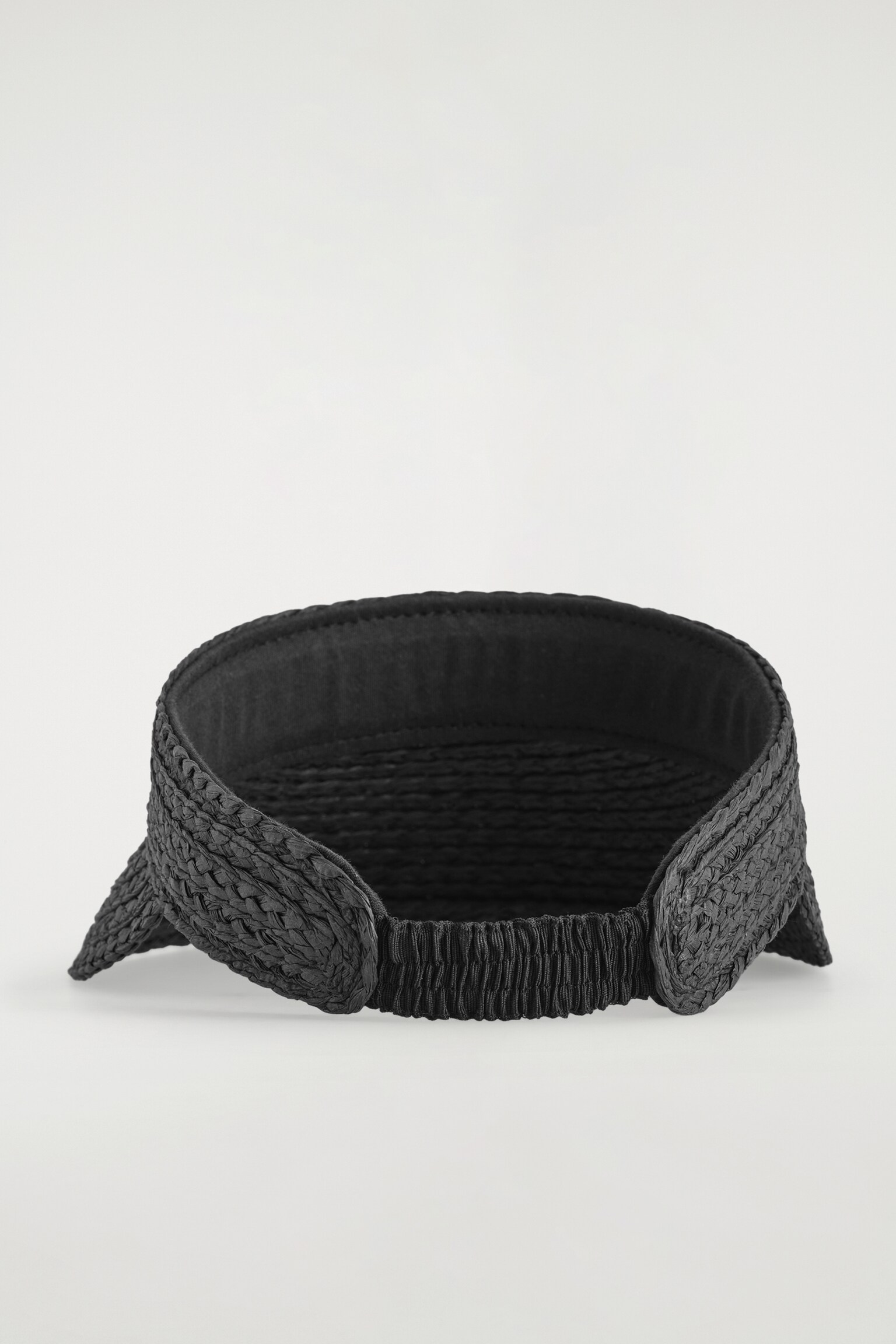 VISERA TRENZADA DE PAPEL - NEGRO - 4