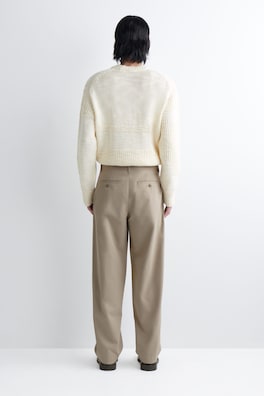 COTTON REGULAR-FIT STRAIGHT-LEG CHINOS — BEIGE 3
