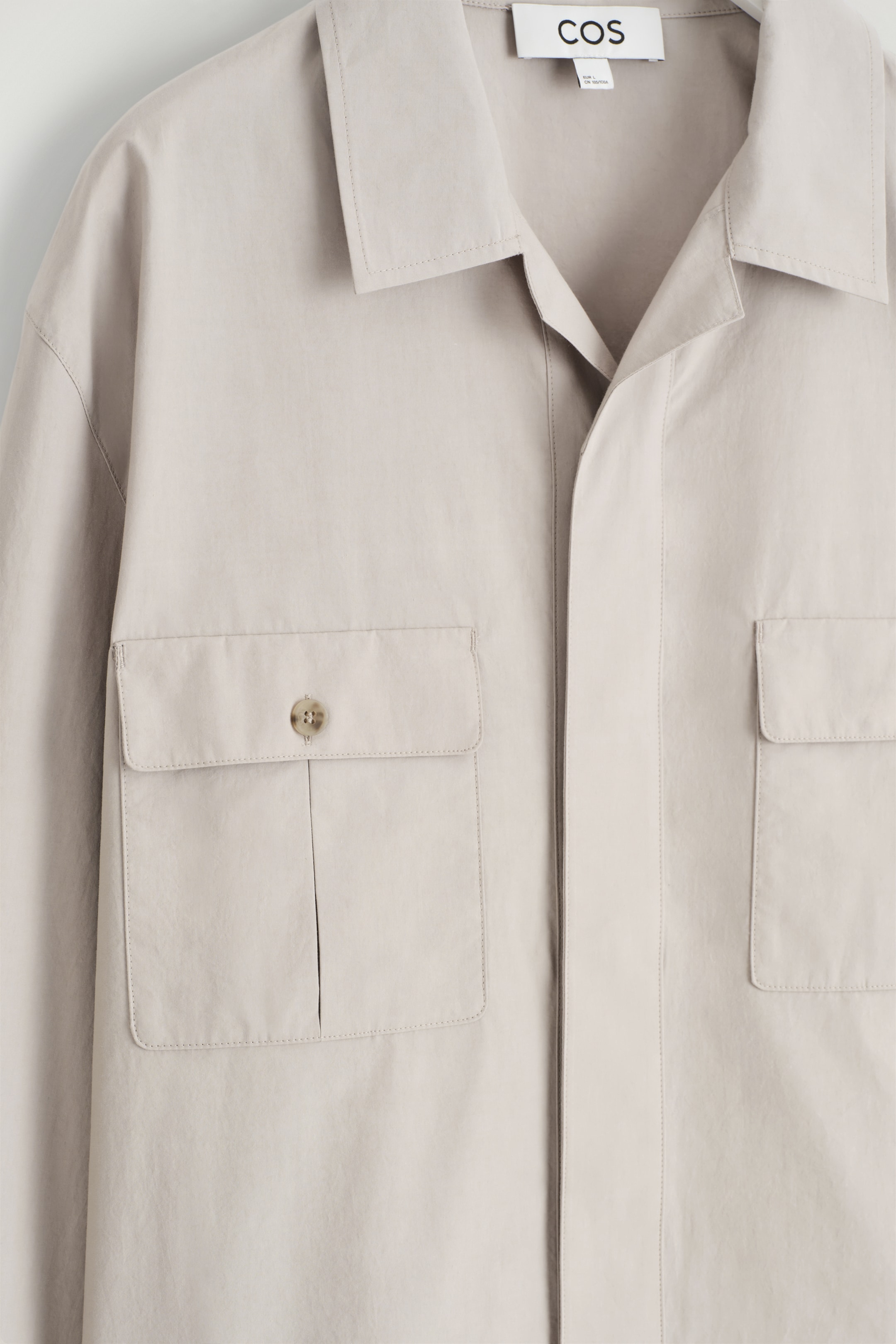 Agrandir l'image: CHEMISE DÉCONTRACTÉE EN COTON - TAUPE CLAIR - HOMME | H&M FR 7