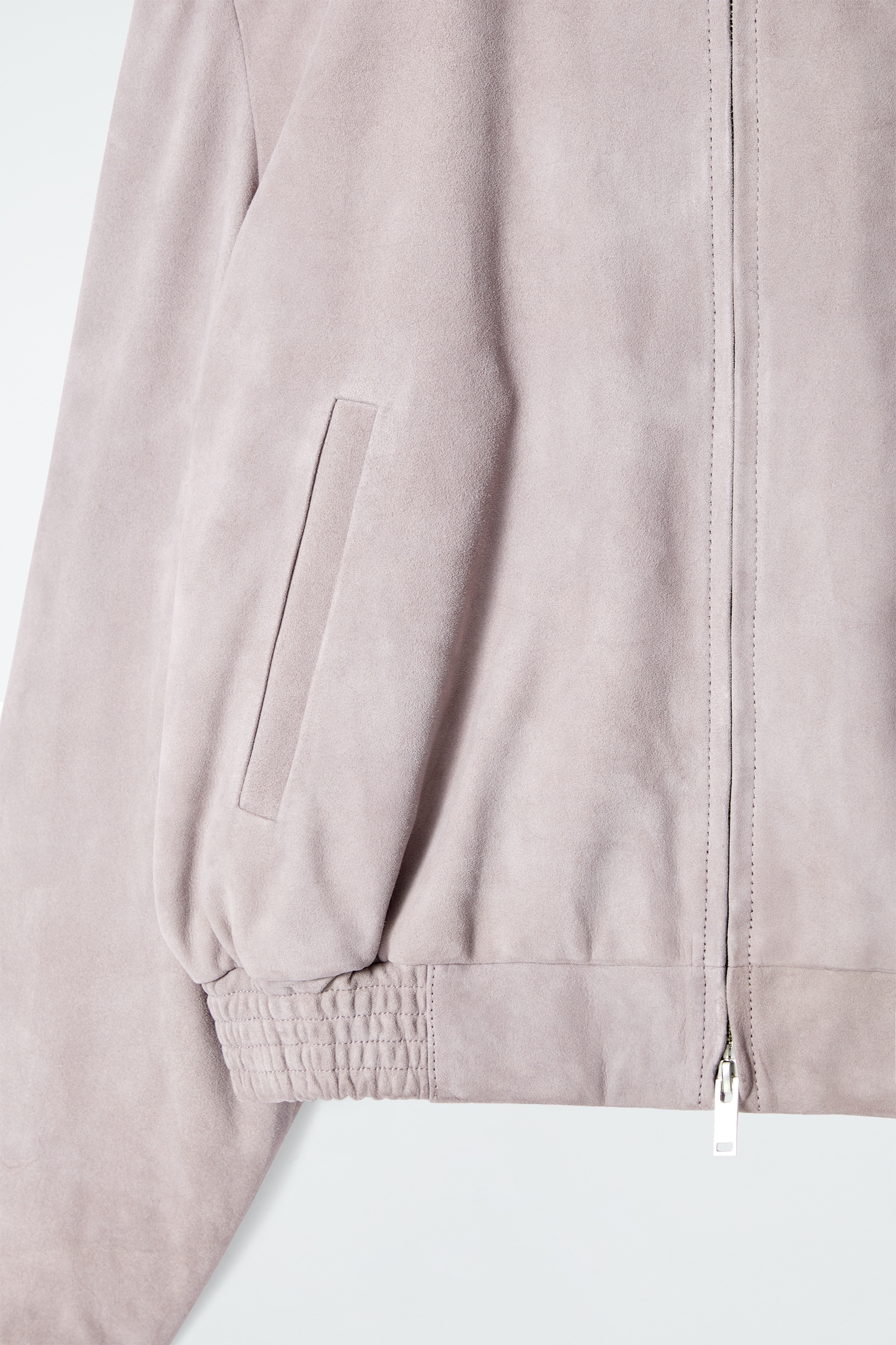 BLOUSON EN DAIM - LILAS - 9