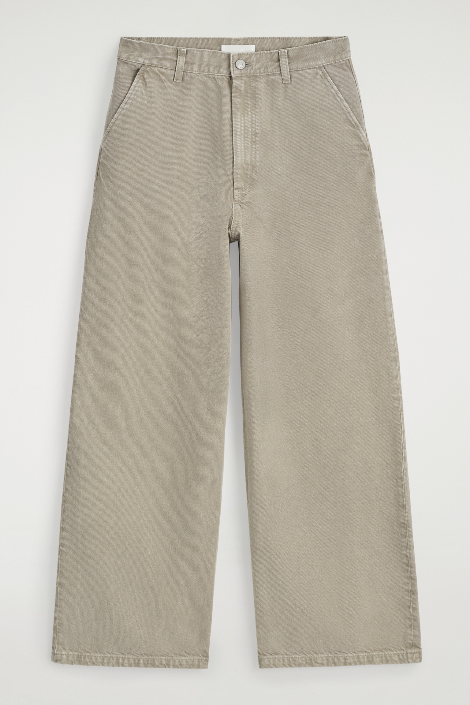 PANTALON LARGE EN DENIM - GRIS/BLUE - 2