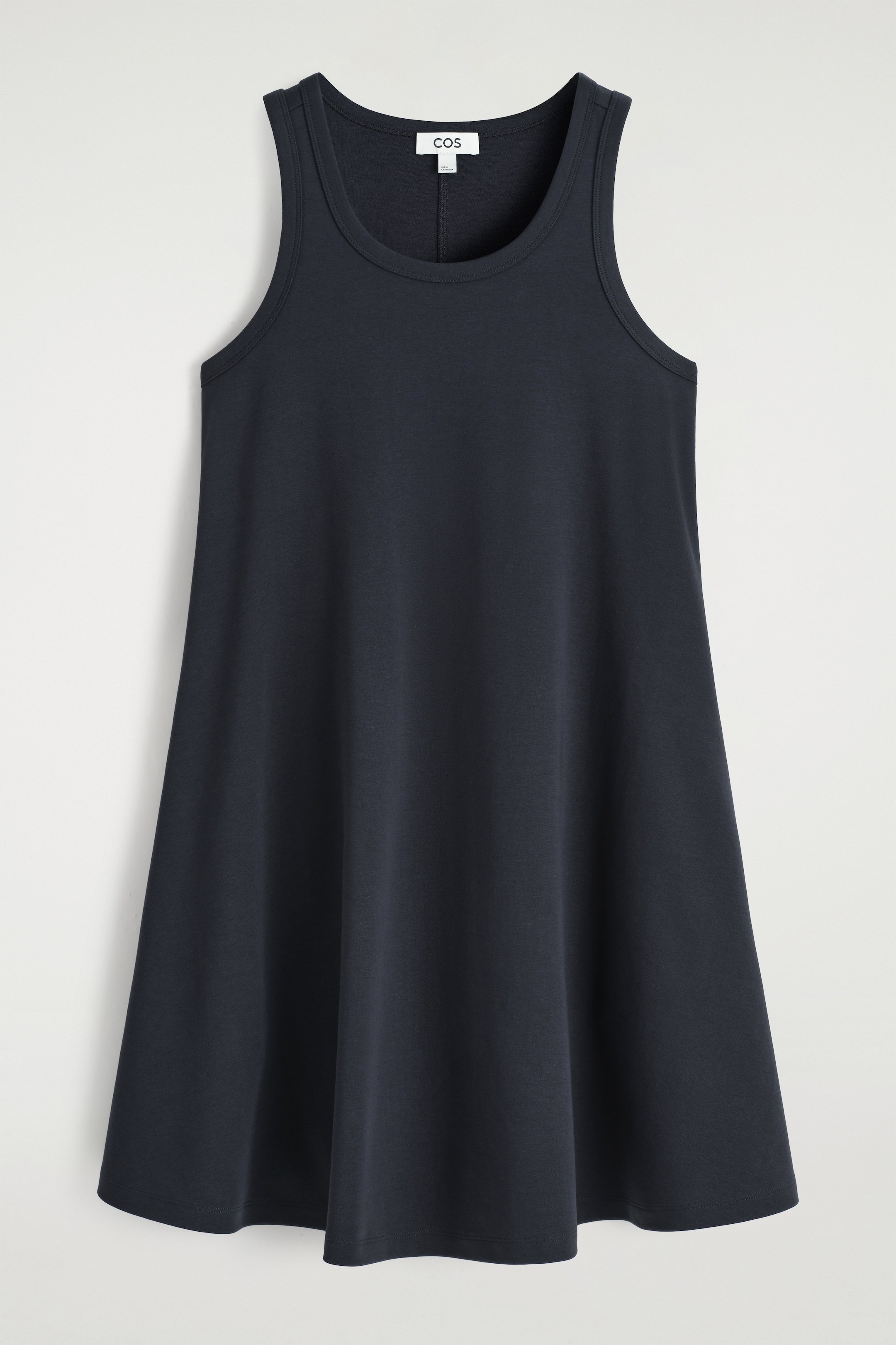 View larger image: COTTON-JERSEY MINI SWING DRESS - NAVY - Ladies | H&M GB 5