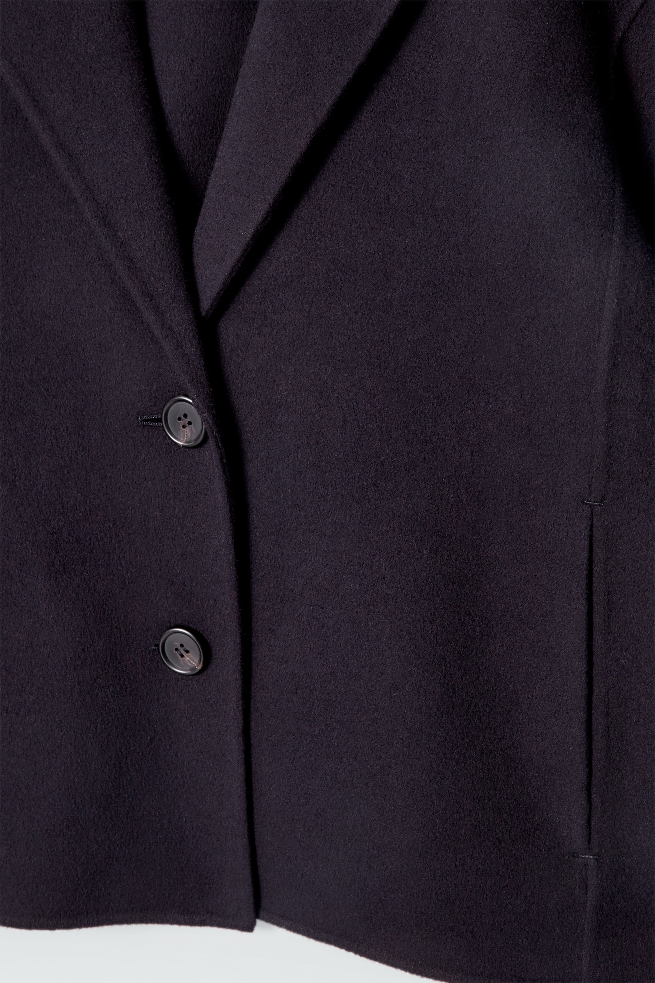 Ingrandisci l'immagine: TAILORED DOUBLE-FACED WOOL JACKET - NAVY - DONNA | H&M CH 8