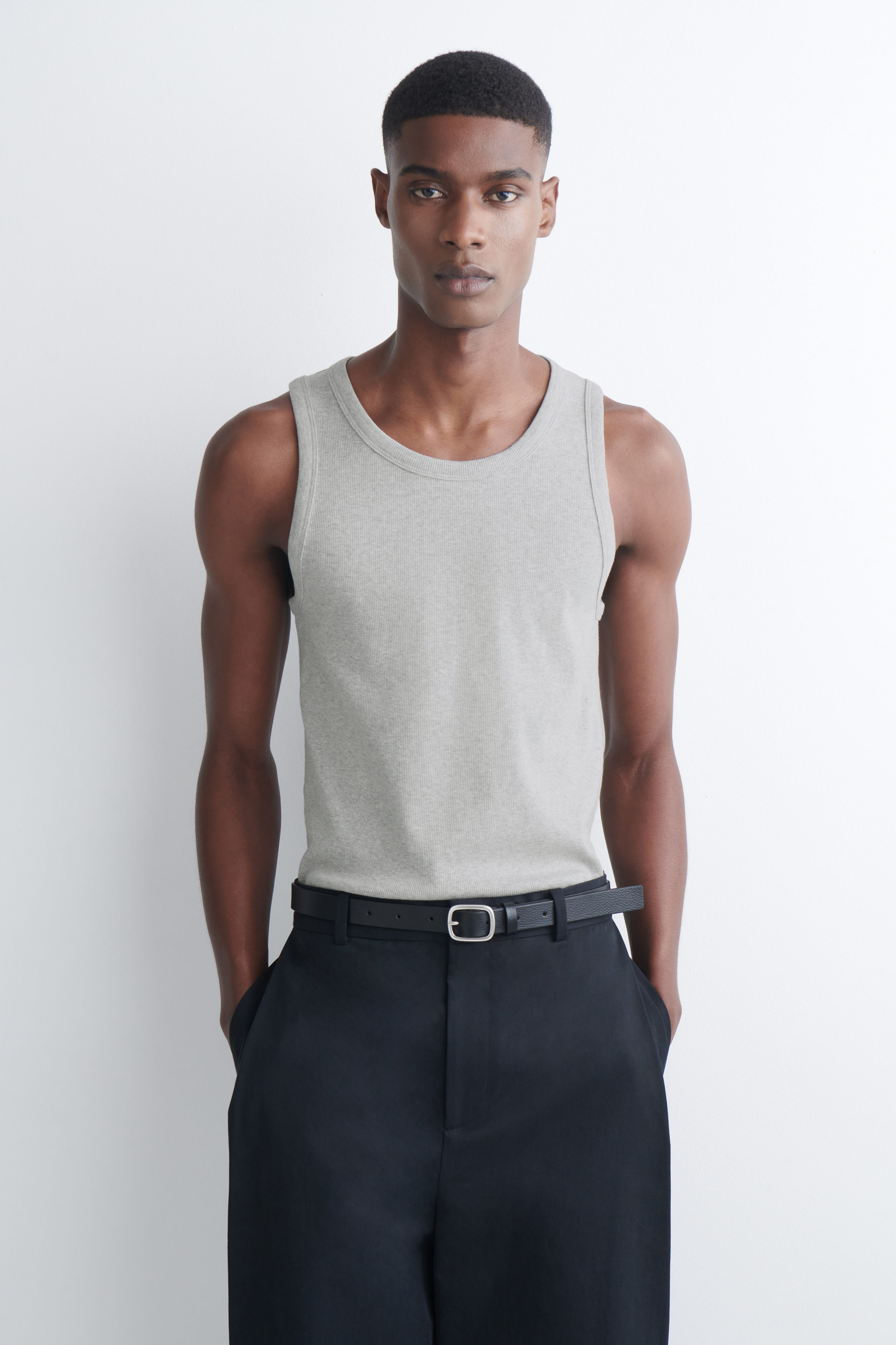 JOSE MOON RIB TANK TOP グレー DOCKING SALOPETTE – JOSEMOON
